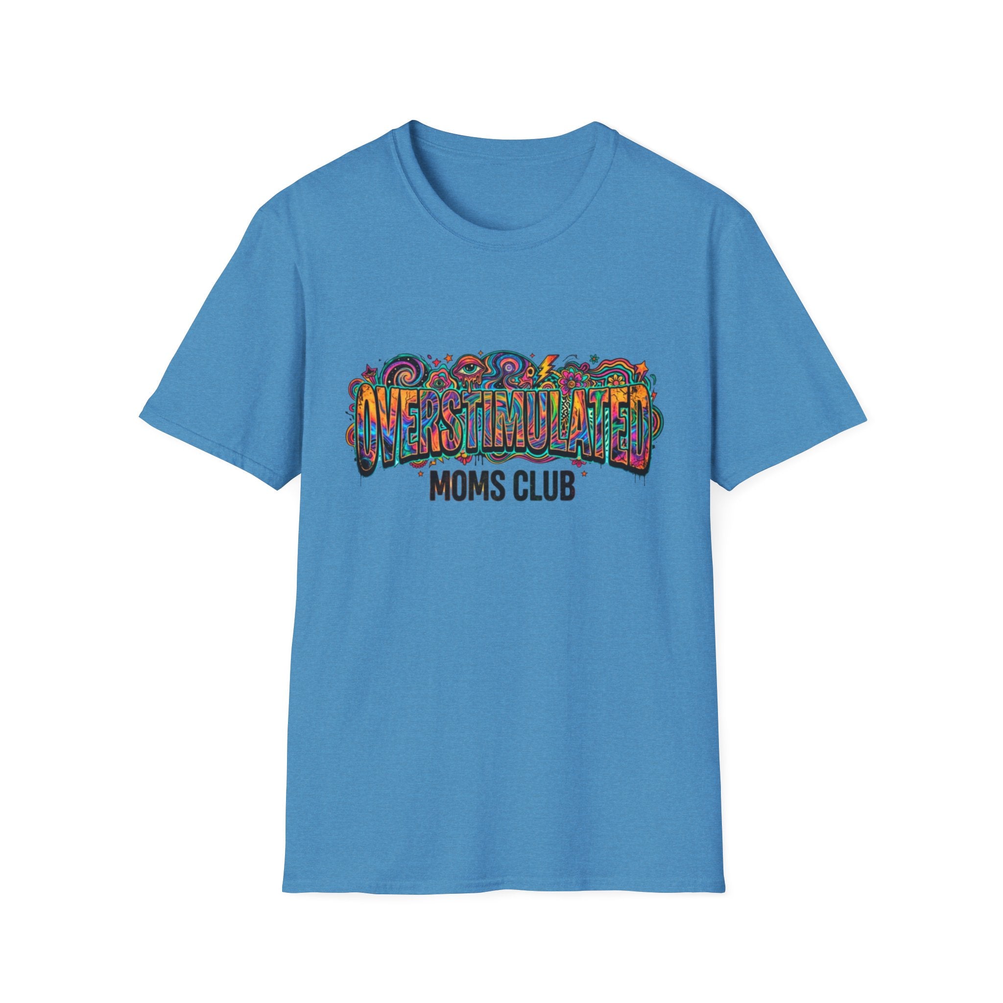 Trippy Overstimulated Moms Club T-Shirt