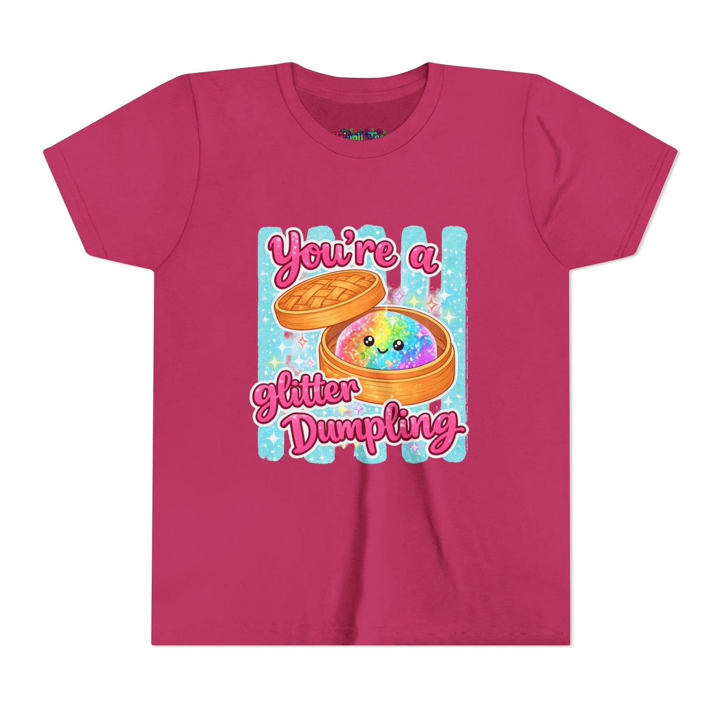 Youth Tee — "You're a Glitter Dumpling" Cute Kawaii Dumpling Graphic Shirt
