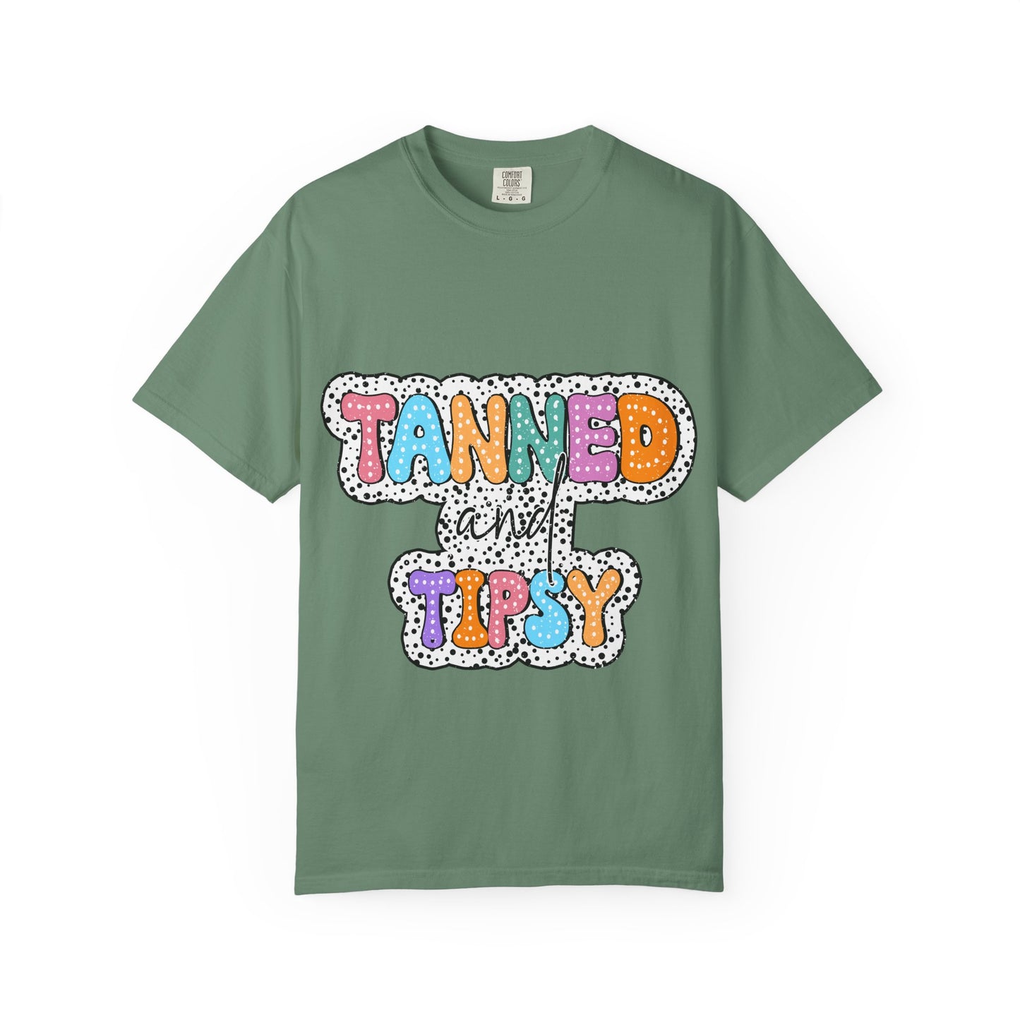 Tanned & Tipsy Mom T-Shirt — Summer Funny Tee