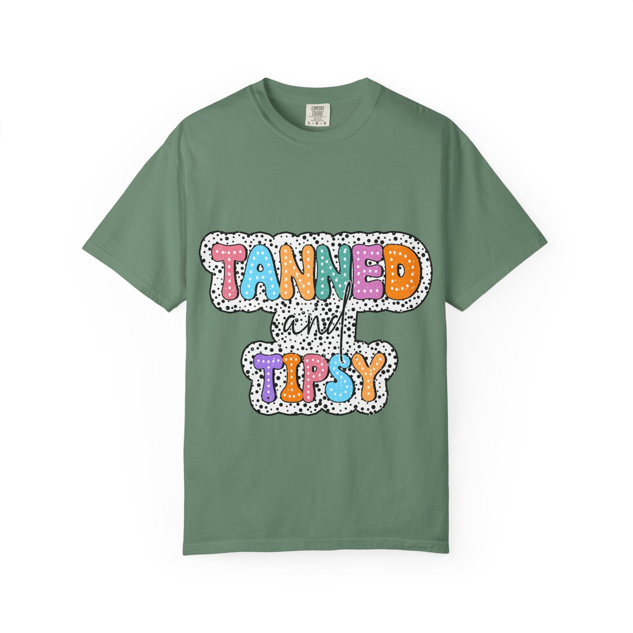 Tanned & Tipsy Mom T-Shirt — Summer Funny Tee