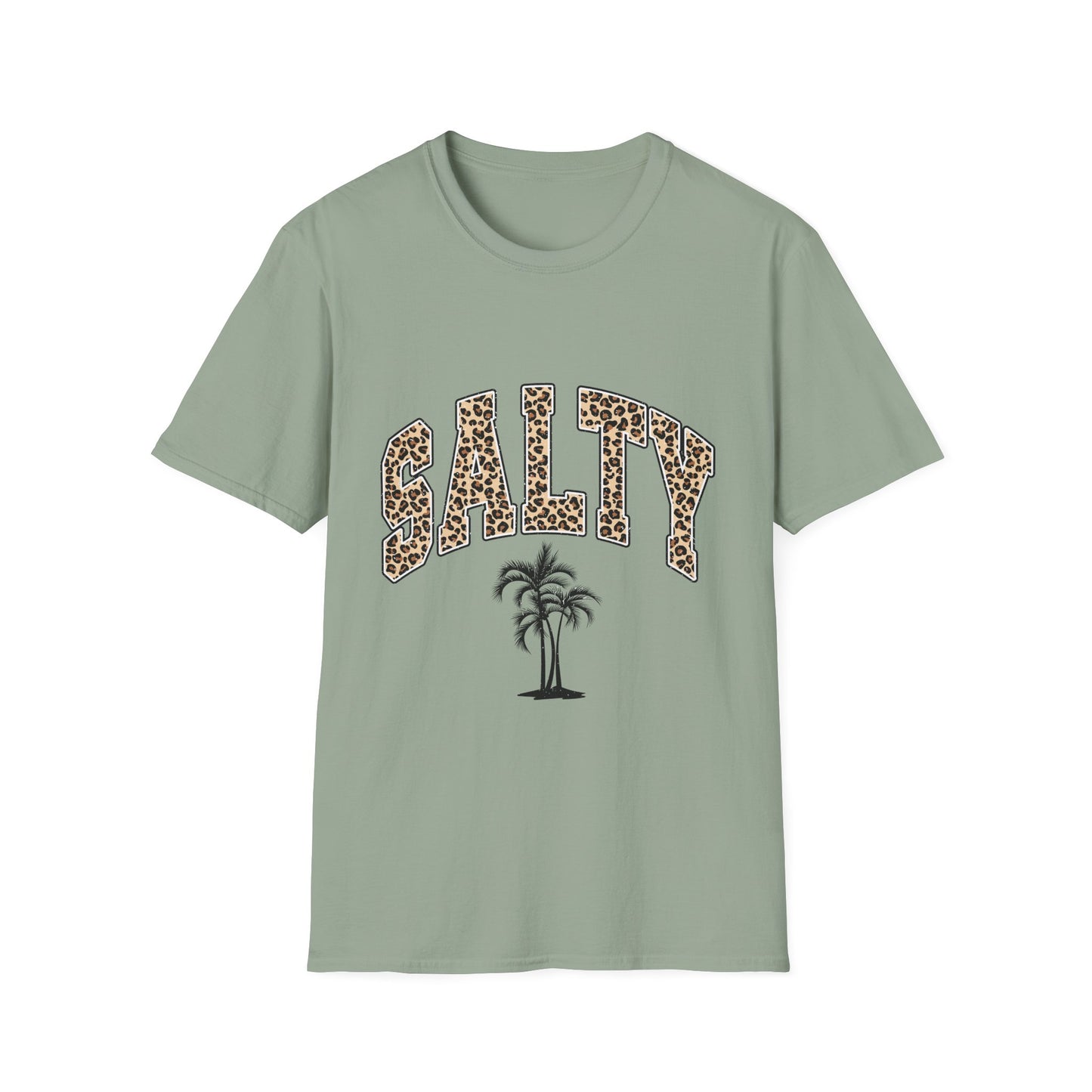 Salty and Sunkissed Leopard Tee — Summer Beach T-Shirt