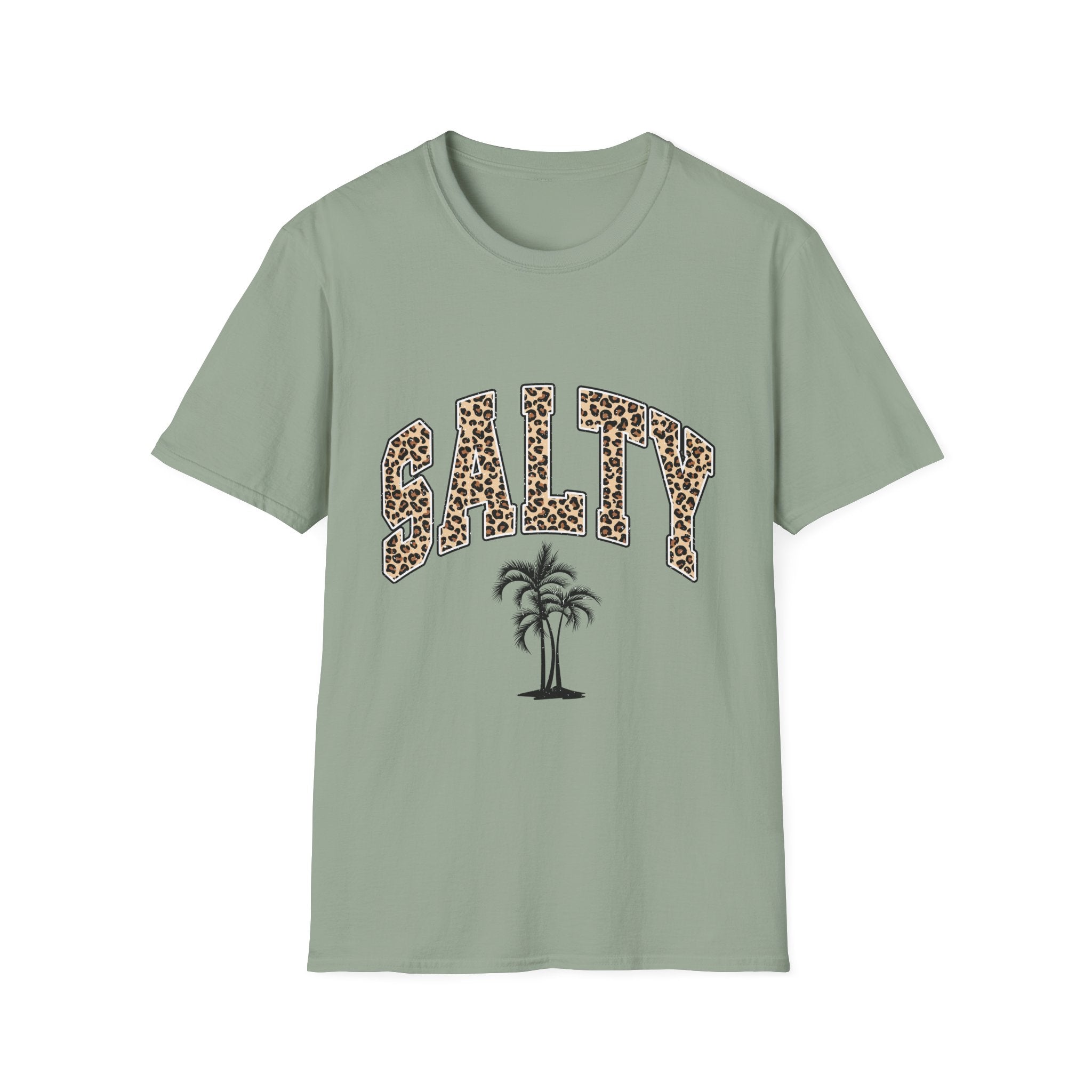 Salty and Sunkissed Leopard Tee — Summer Beach T-Shirt