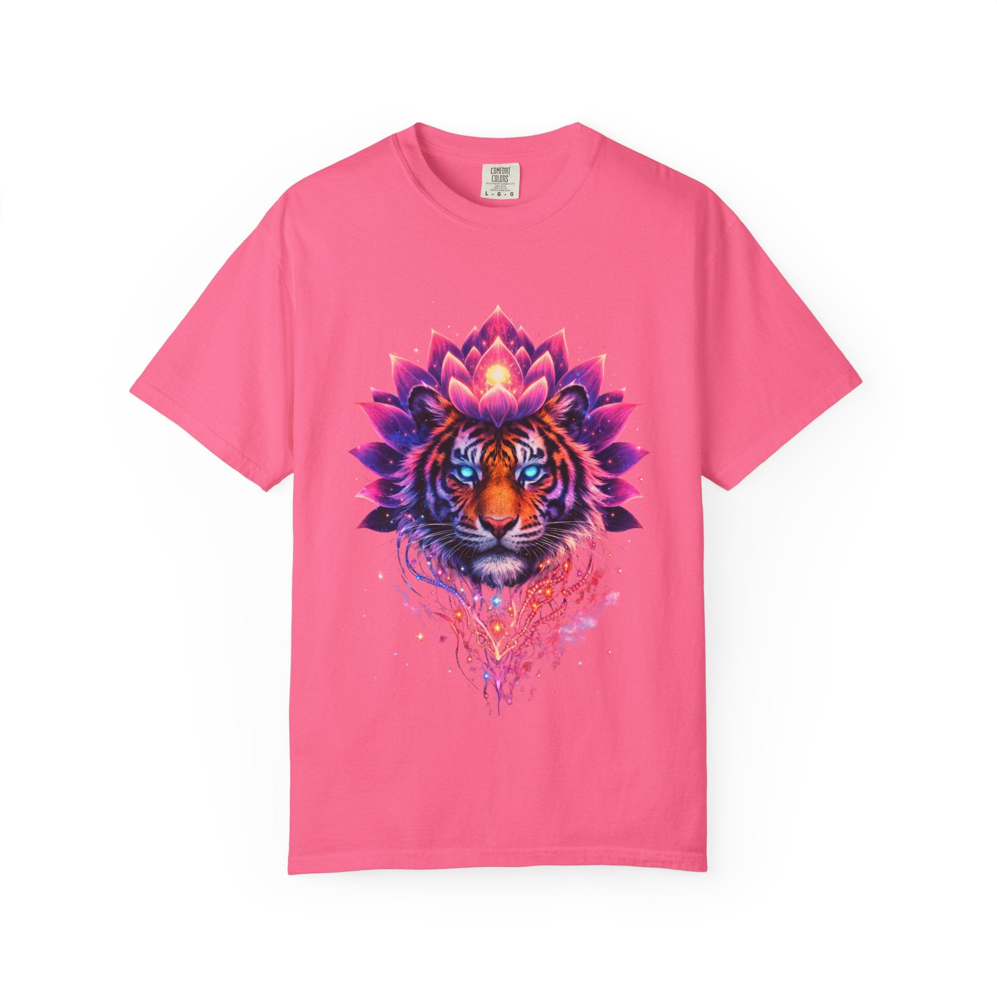 Tiger Lotus T-Shirt — Vibrant Mandala Tiger Graphic Tee