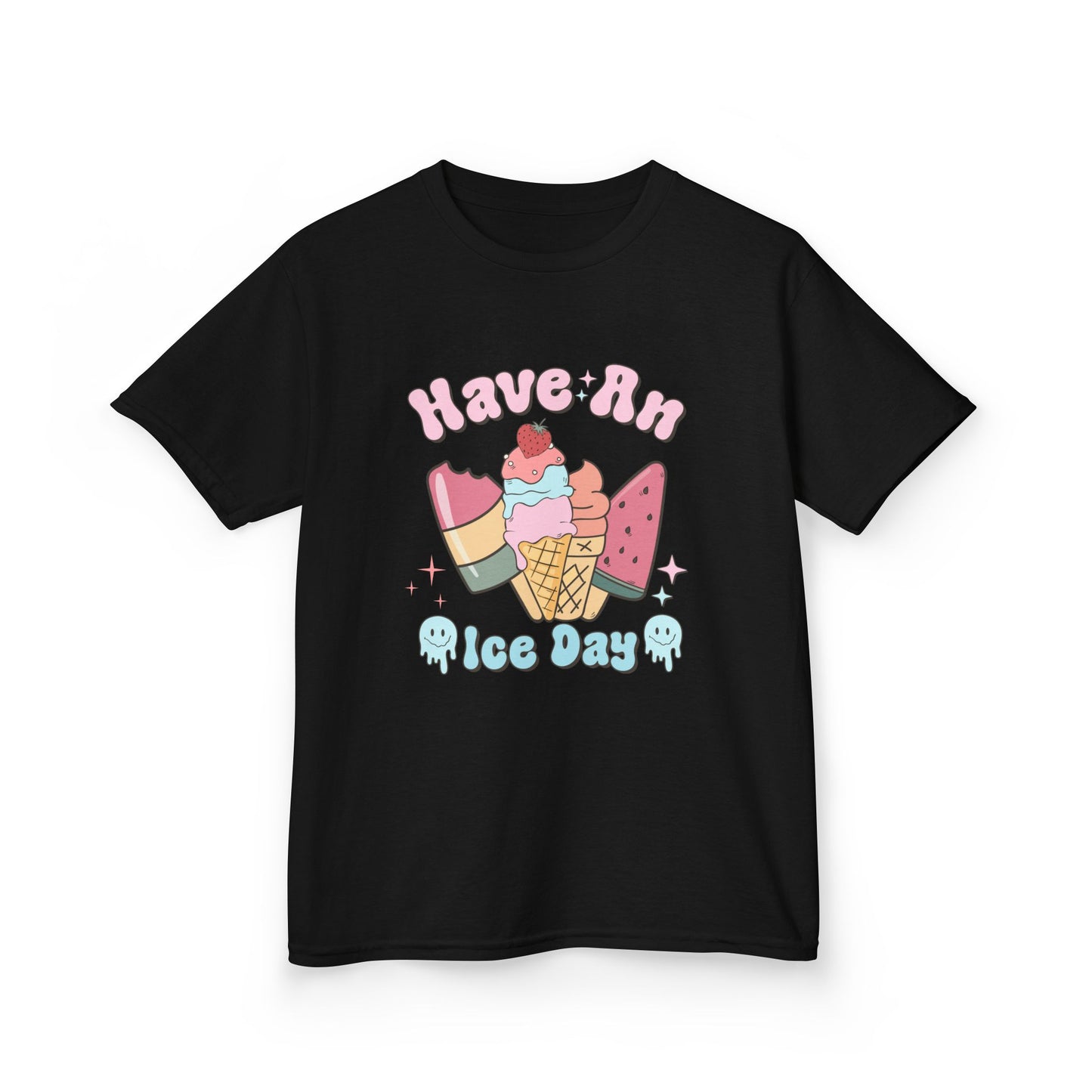 Kids Ice Cream Tee - "Have An Ice Day" Cute Summer Graphic Shirt