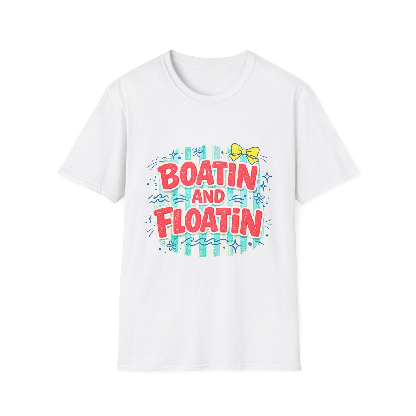 Boatin and Floatin T-Shirt – Cute Summer Lake Shirt with Bow