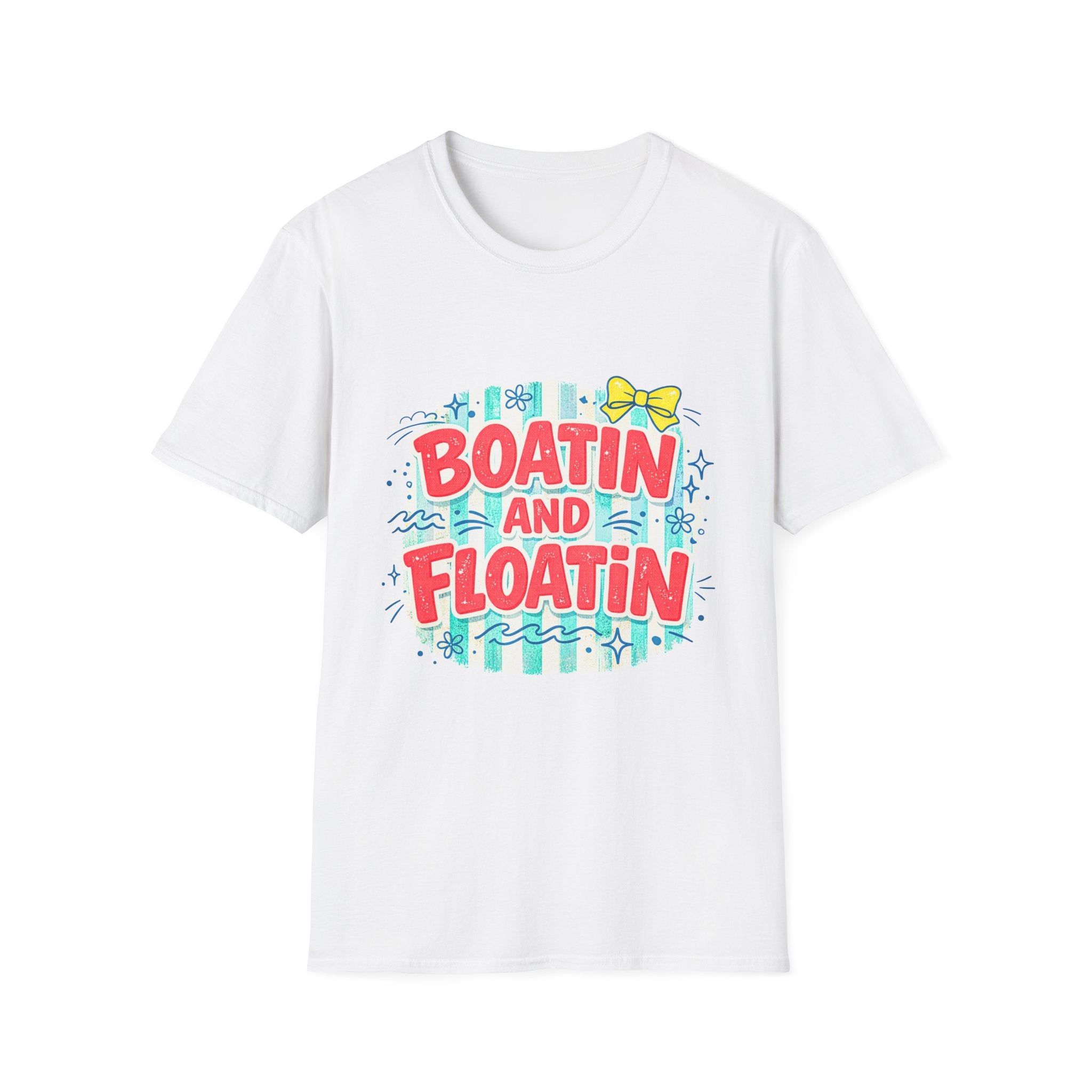 Boatin and Floatin T-Shirt – Cute Summer Lake Shirt with Bow