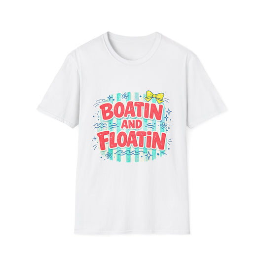 Boatin and Floatin T-Shirt – Cute Summer Lake Shirt with Bow