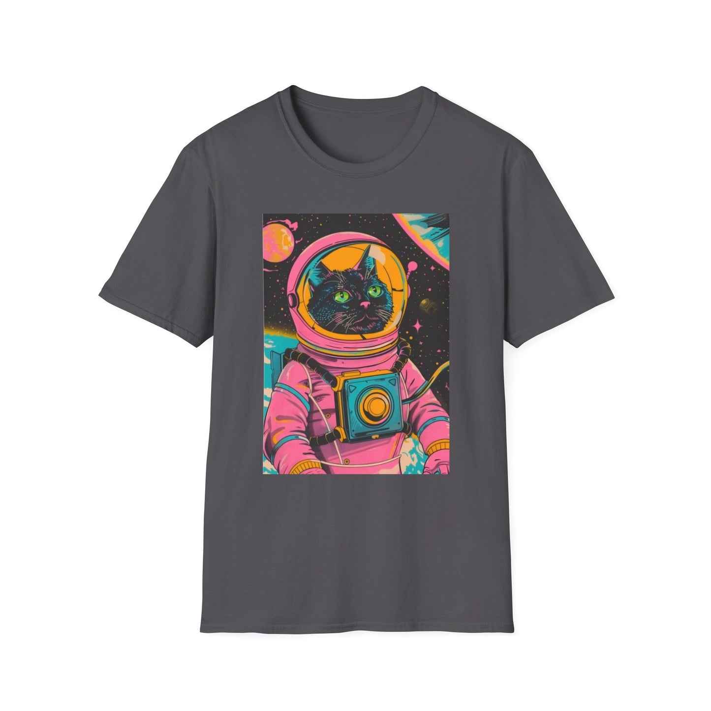 Retro Astronaut Cat T-Shirt