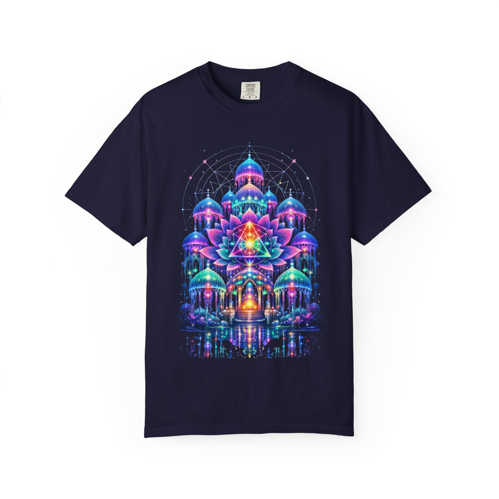 Psychedelic Palace T-Shirt — Vibrant Mandala Art Tee
