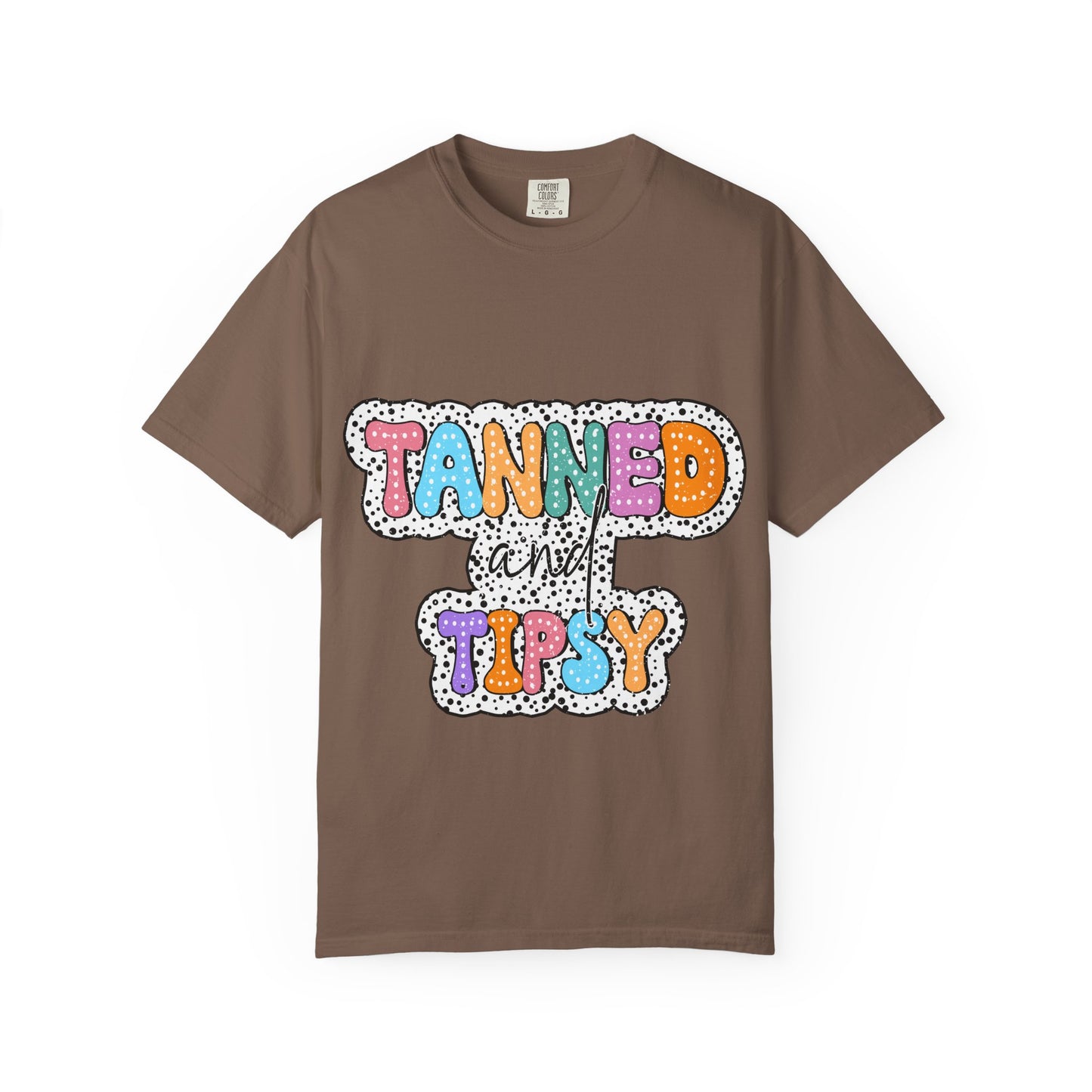 Tanned & Tipsy Mom T-Shirt — Summer Funny Tee