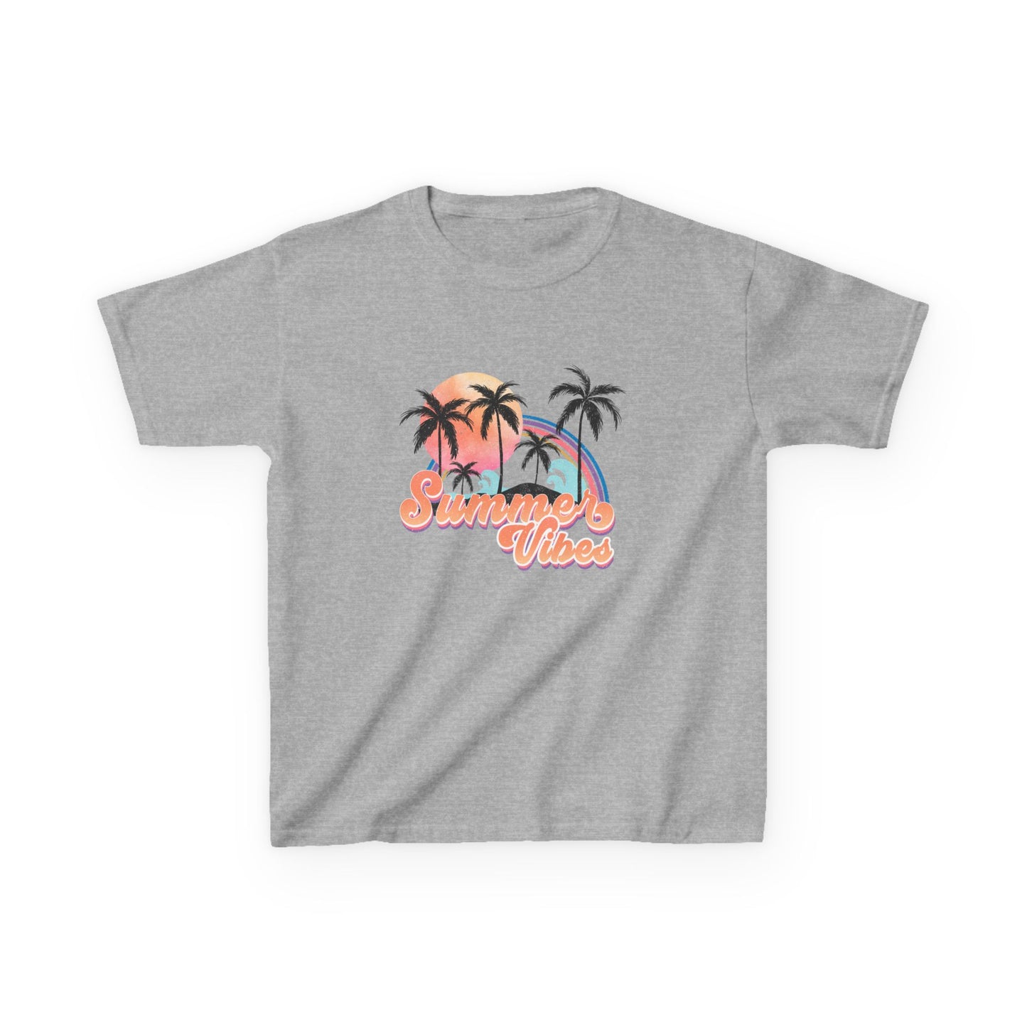 Kids Tee — 'Summer Vibes' Palm Tree Graphic Tee