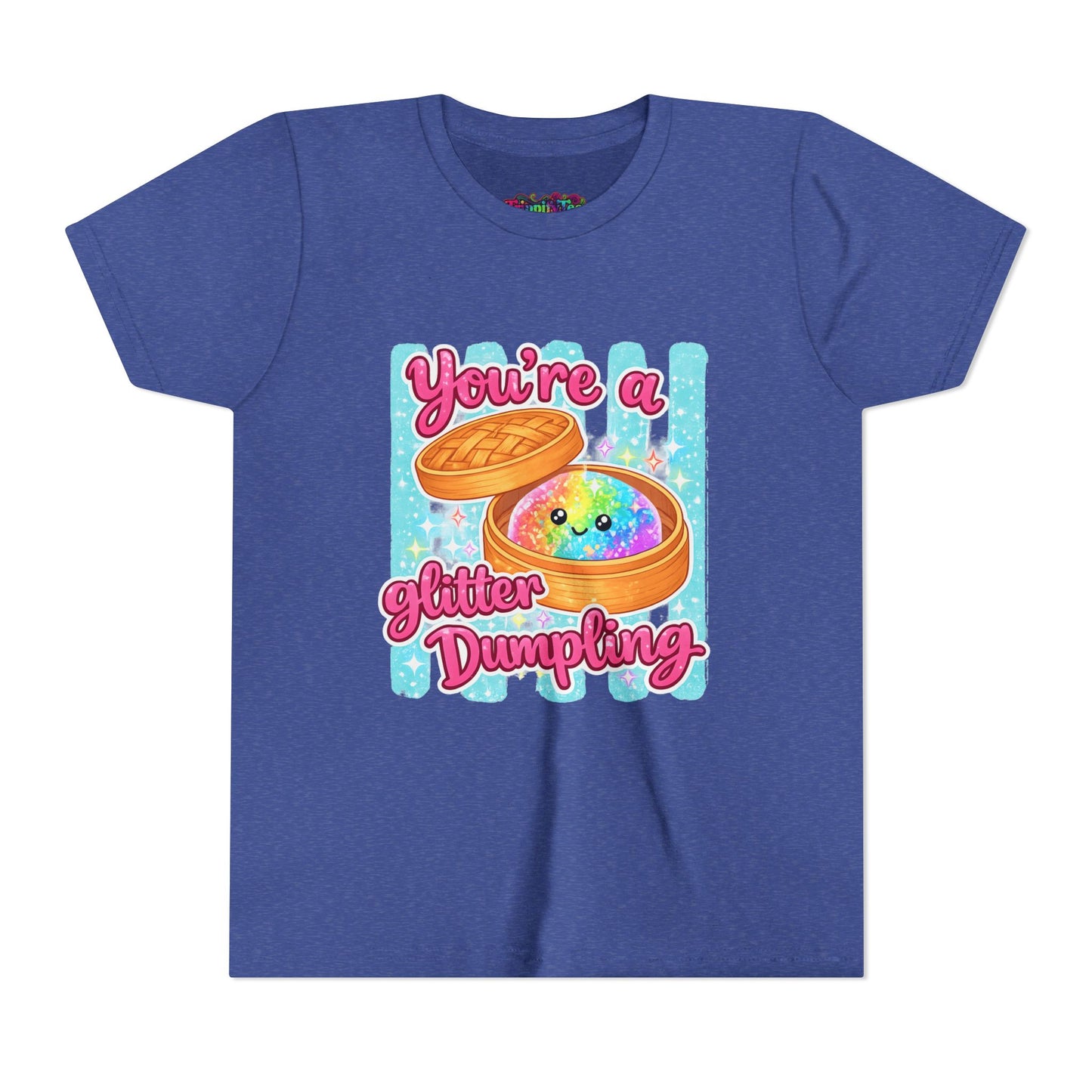 Youth Tee — "You're a Glitter Dumpling" Cute Kawaii Dumpling Graphic Shirt