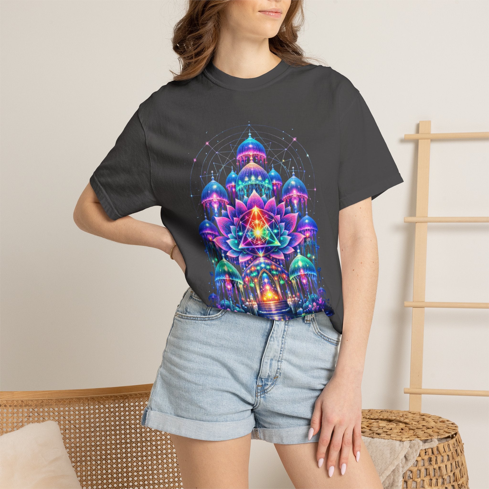 Psychedelic Palace T-Shirt — Vibrant Mandala Art Tee