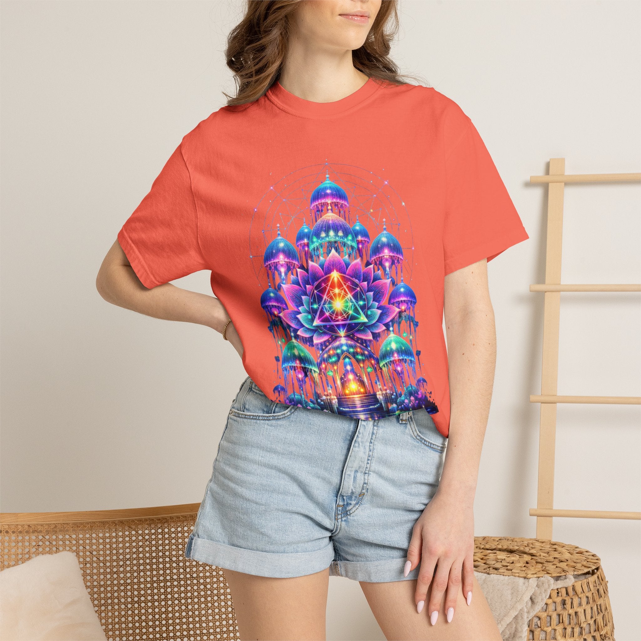Psychedelic Palace T-Shirt — Vibrant Mandala Art Tee