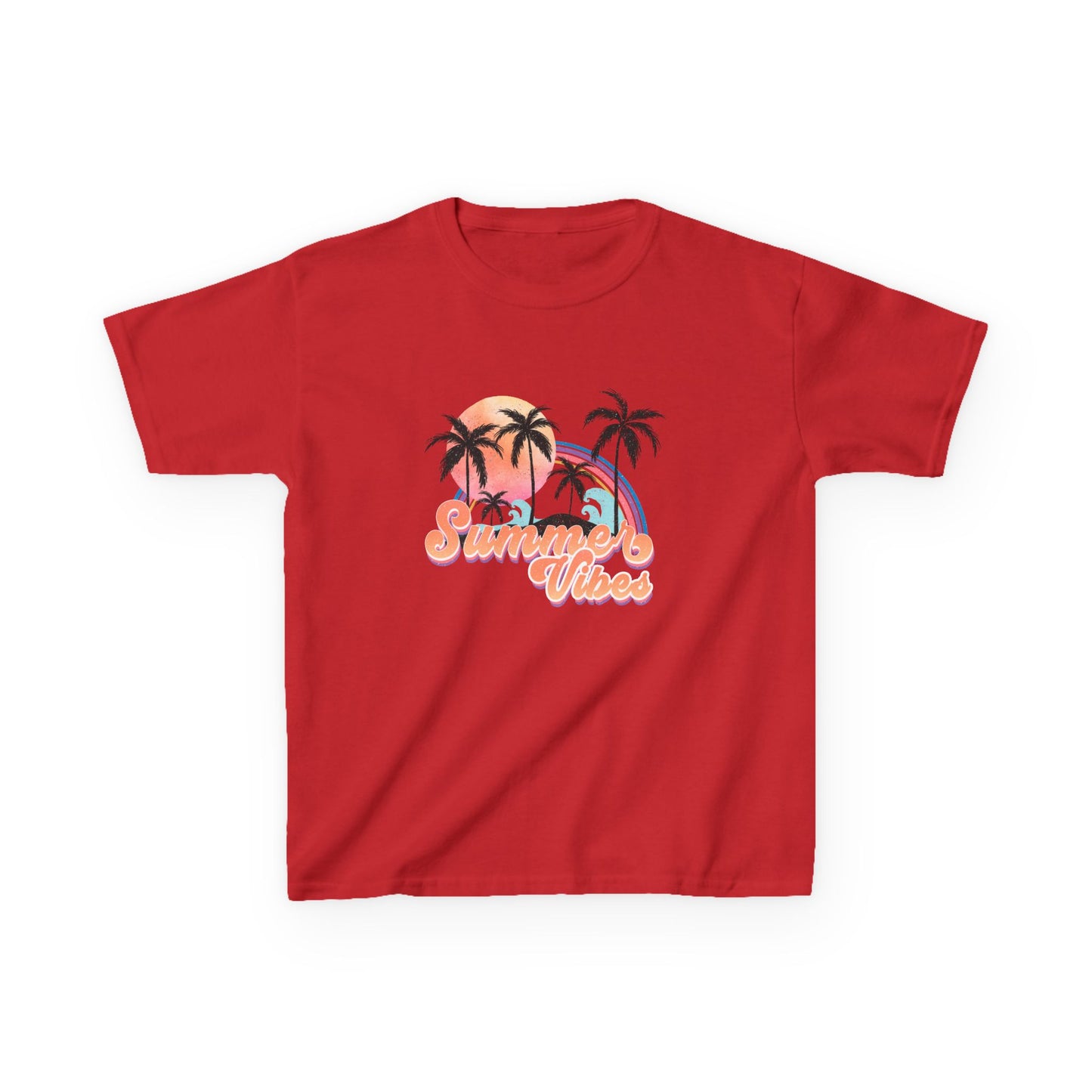 Kids Tee — 'Summer Vibes' Palm Tree Graphic Tee