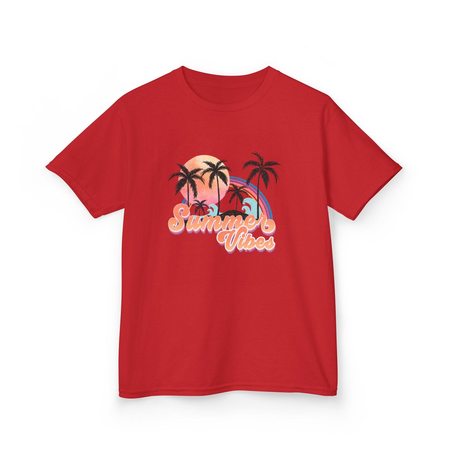 Kids Tee — 'Summer Vibes' Palm Tree Graphic Tee