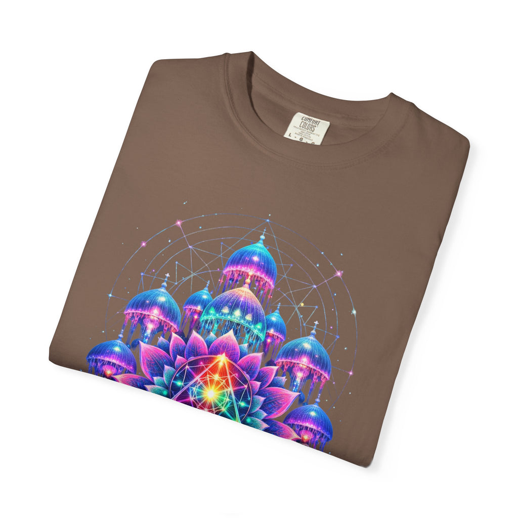 Psychedelic Palace T-Shirt — Vibrant Mandala Art Tee