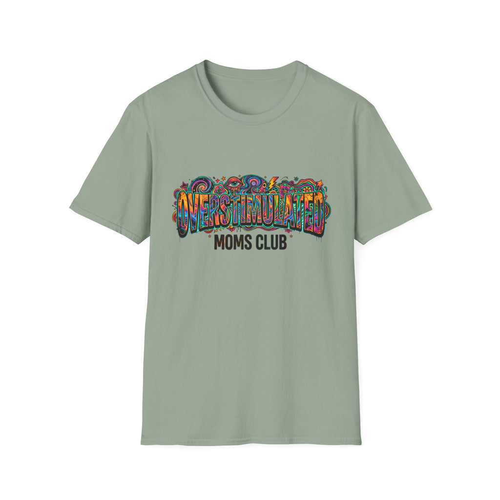 Trippy Overstimulated Moms Club T-Shirt