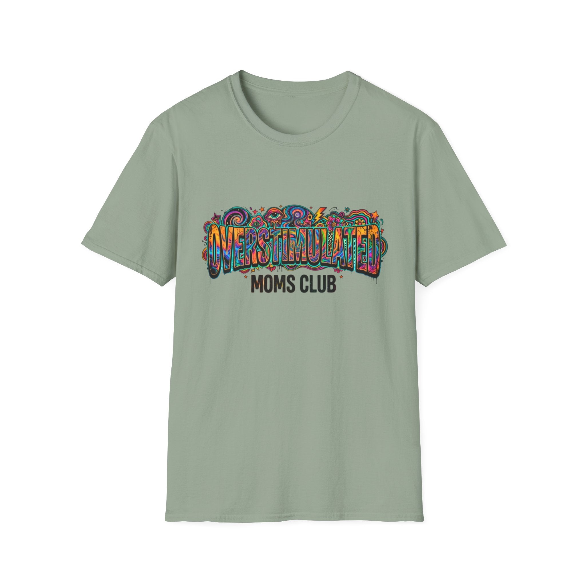 Trippy Overstimulated Moms Club T-Shirt