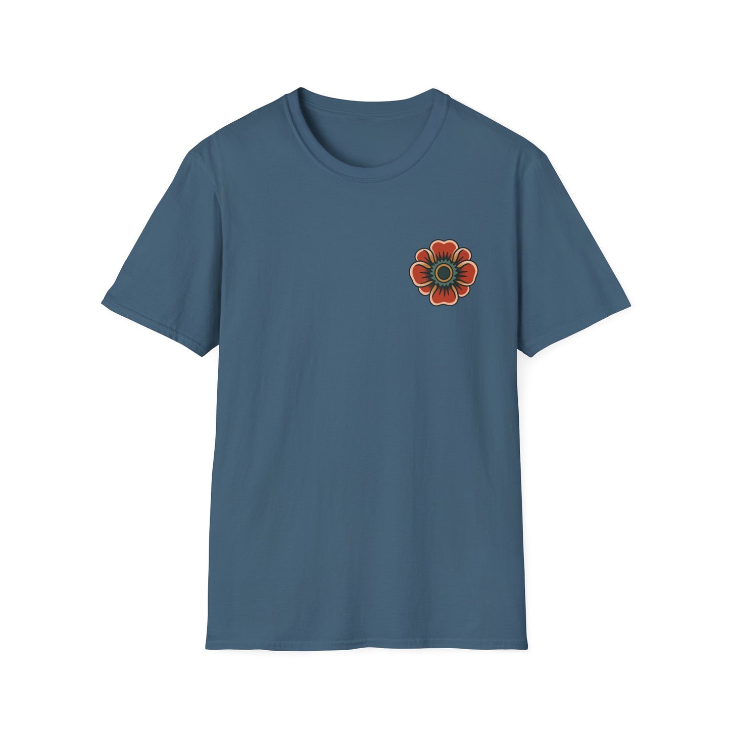 Vintage Snake & Floral Tattoo T-Shirt