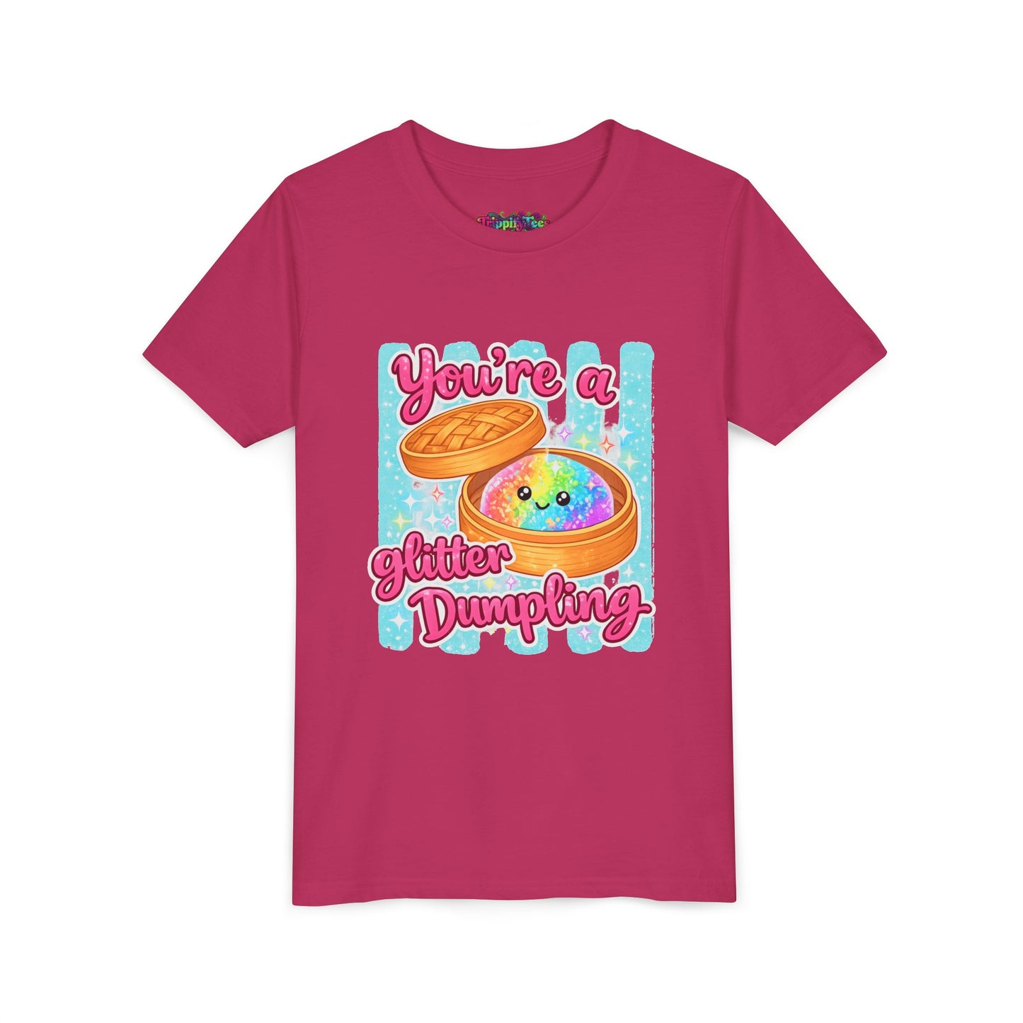 Youth Tee — "You're a Glitter Dumpling" Cute Kawaii Dumpling Graphic Shirt