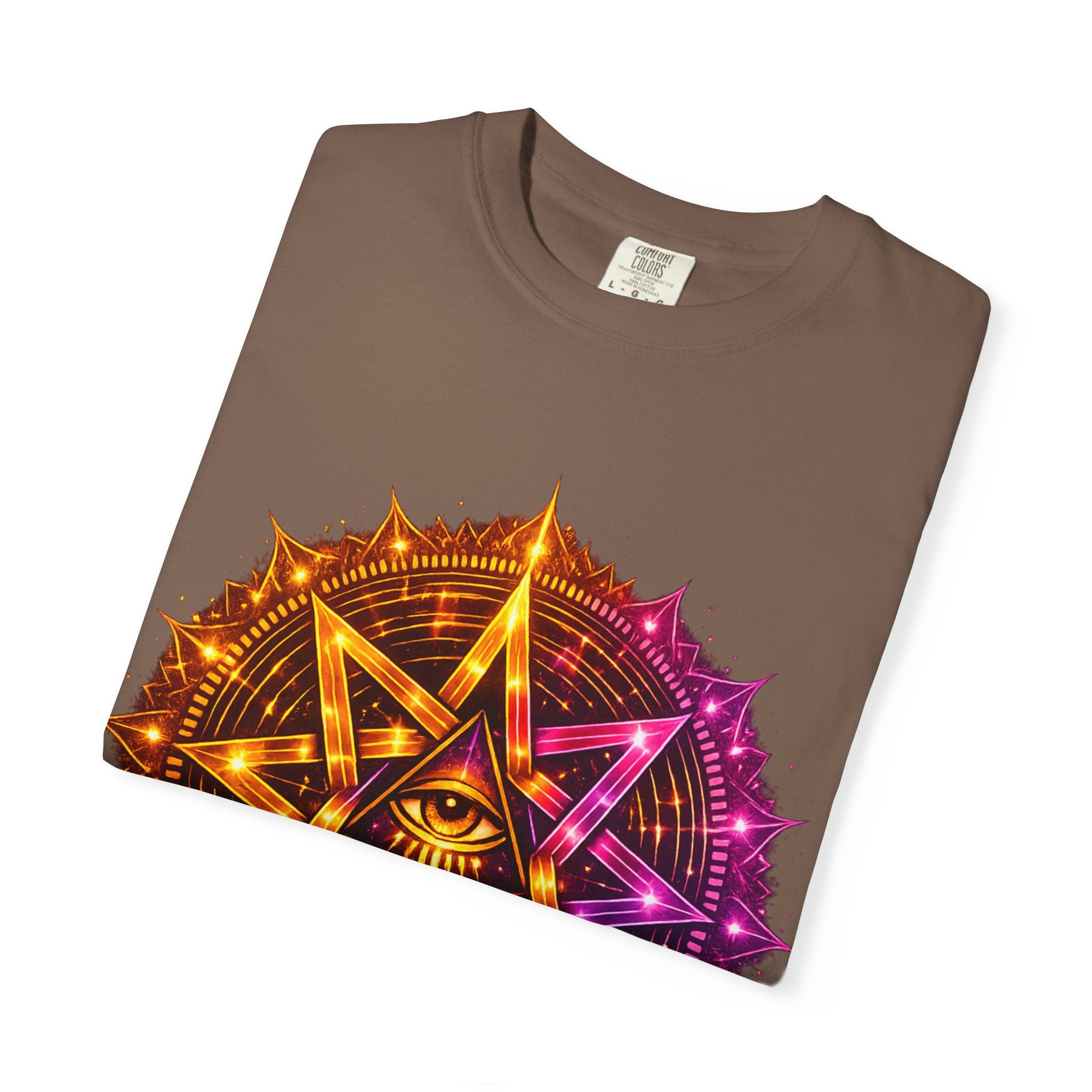 Trippy Geometric Eye T-Shirt — Psychedelic Graphic Tee