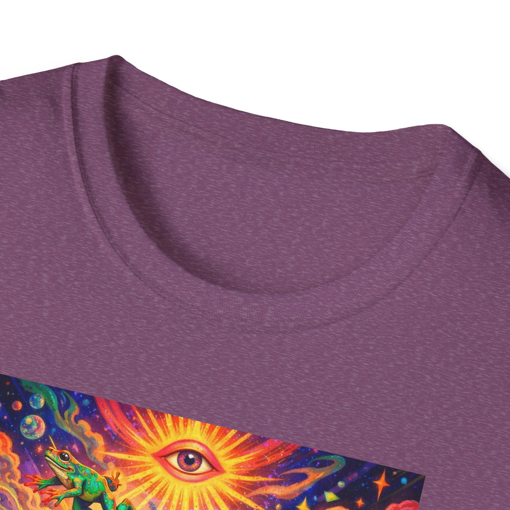 Psychedelic Brain Frog T-Shirt — Trippy Rainbow Mindscape Art