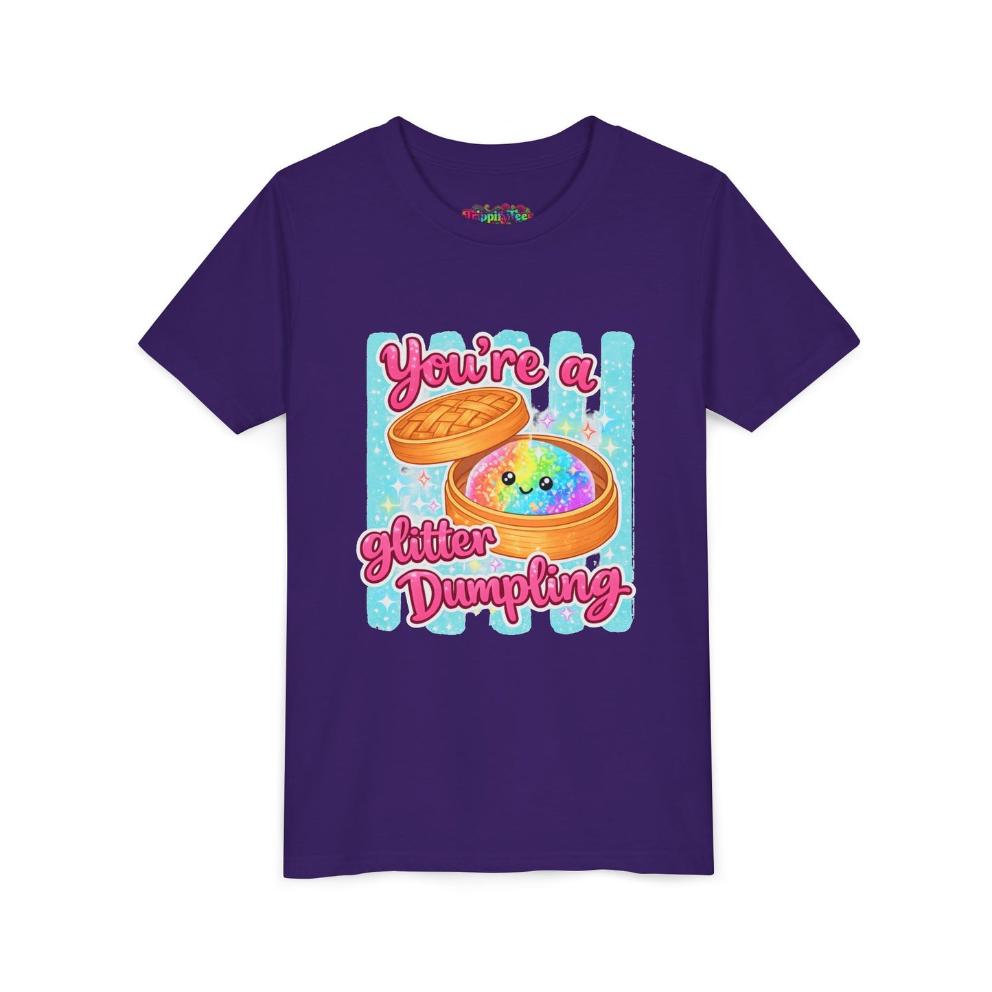 Youth Tee — "You're a Glitter Dumpling" Cute Kawaii Dumpling Graphic Shirt