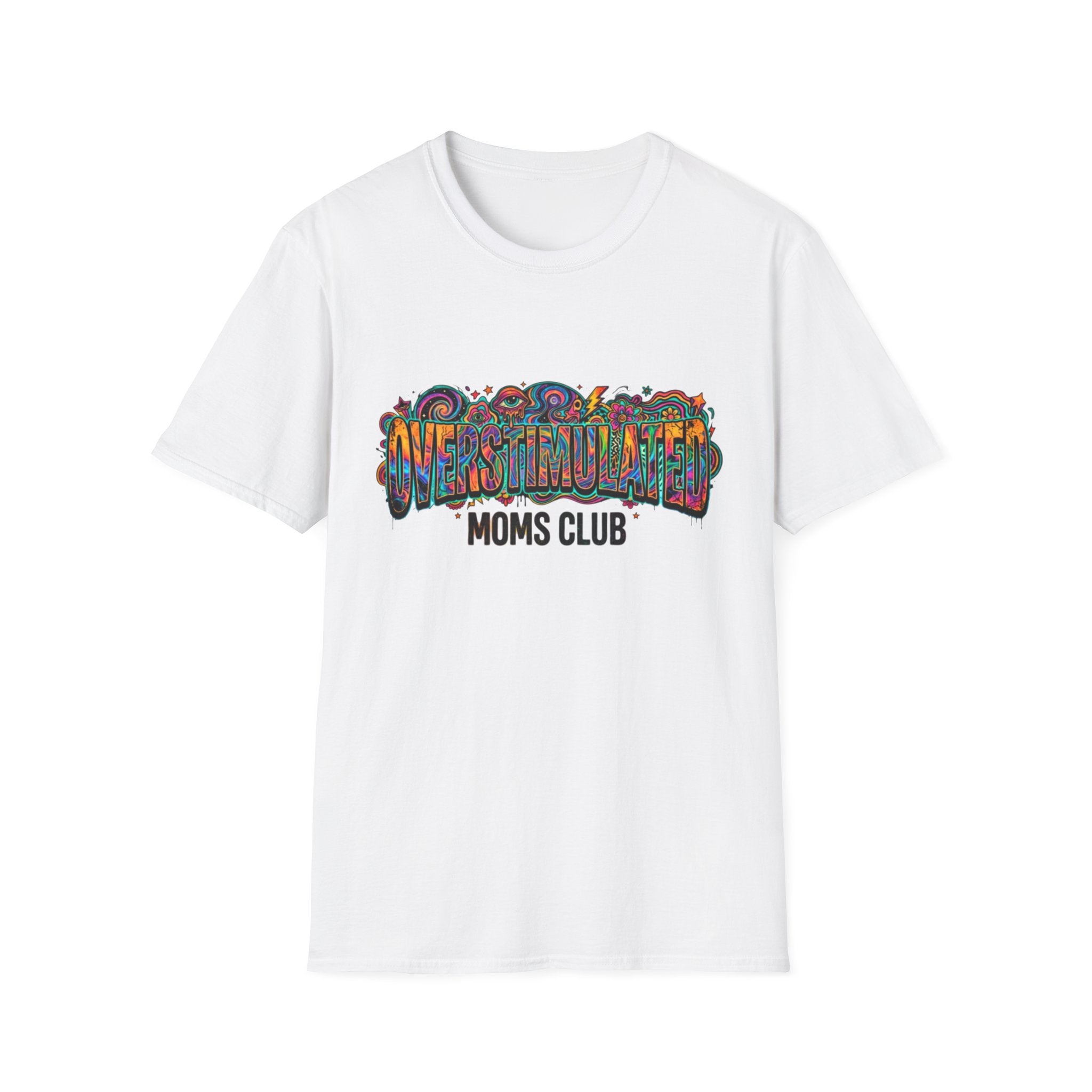 Trippy Overstimulated Moms Club T-Shirt