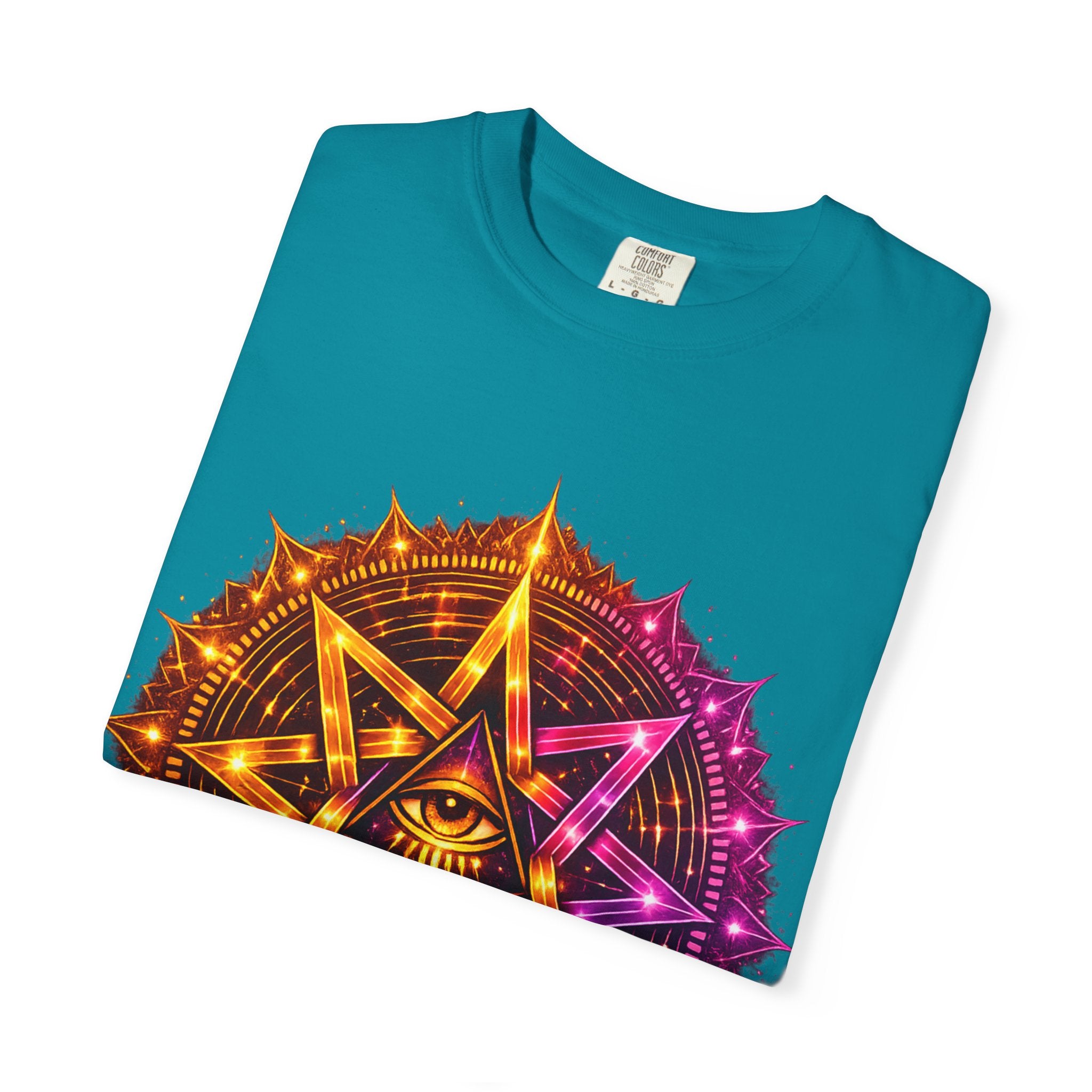 Trippy Geometric Eye T-Shirt — Psychedelic Graphic Tee