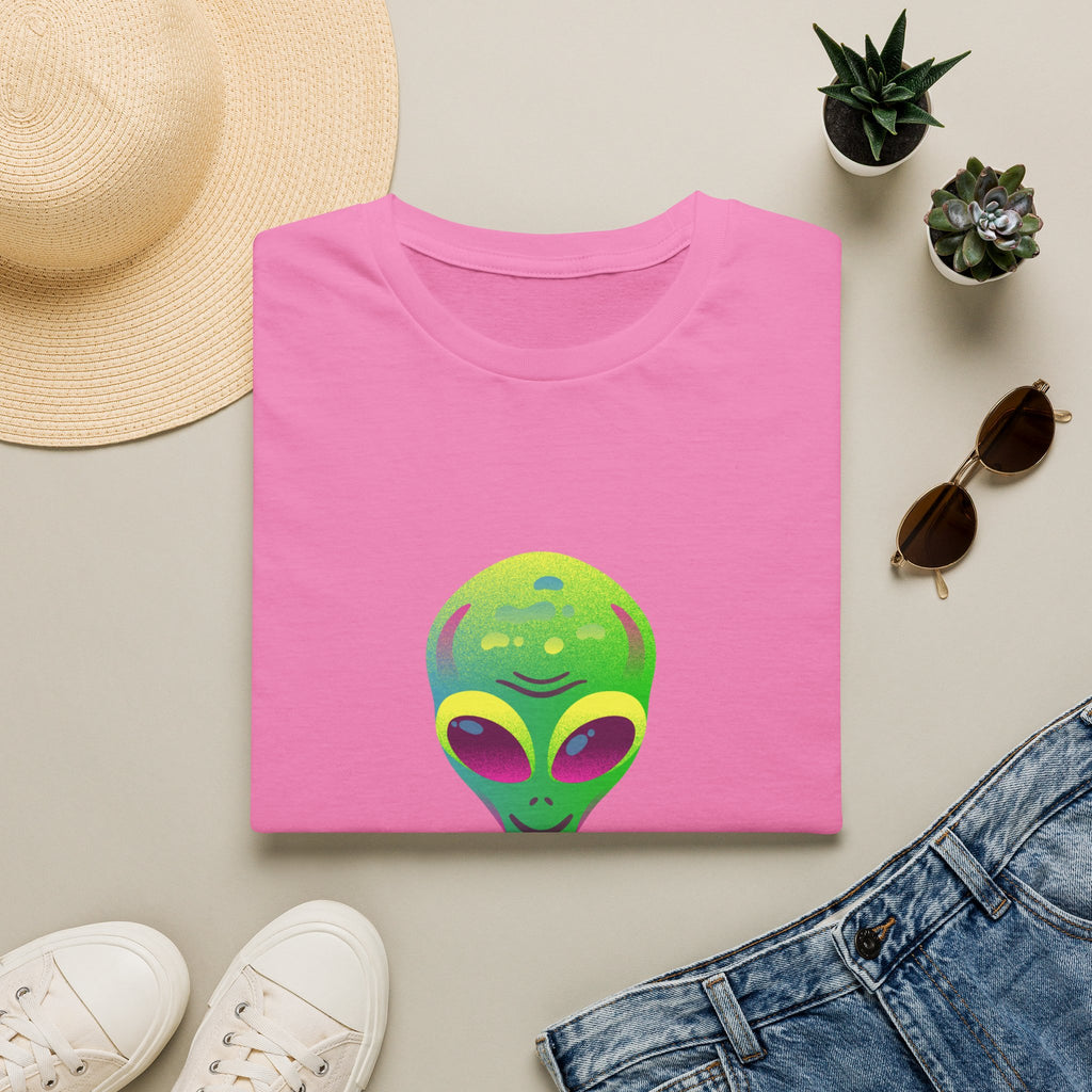 Alien "Be Different" T-Shirt — Colorful Retro UFO Graphic Tee