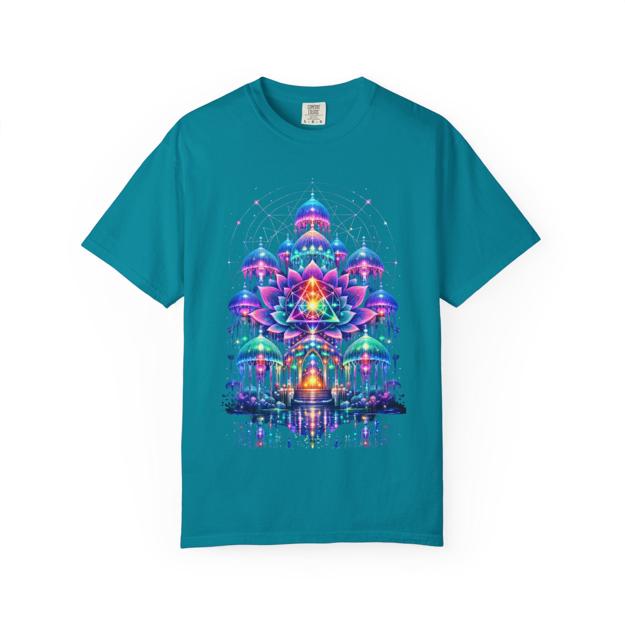 Psychedelic Palace T-Shirt — Vibrant Mandala Art Tee