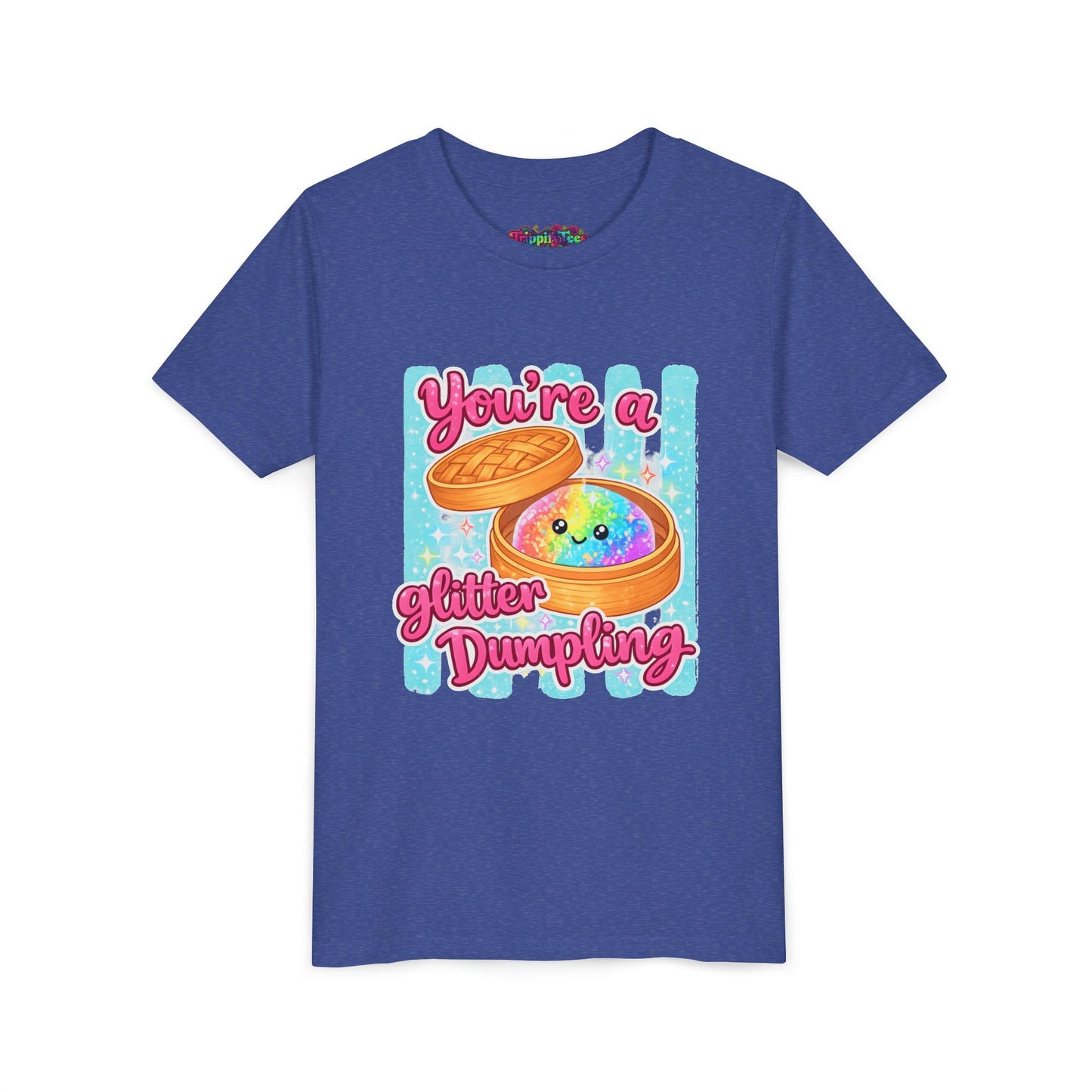 Youth Tee — "You're a Glitter Dumpling" Cute Kawaii Dumpling Graphic Shirt