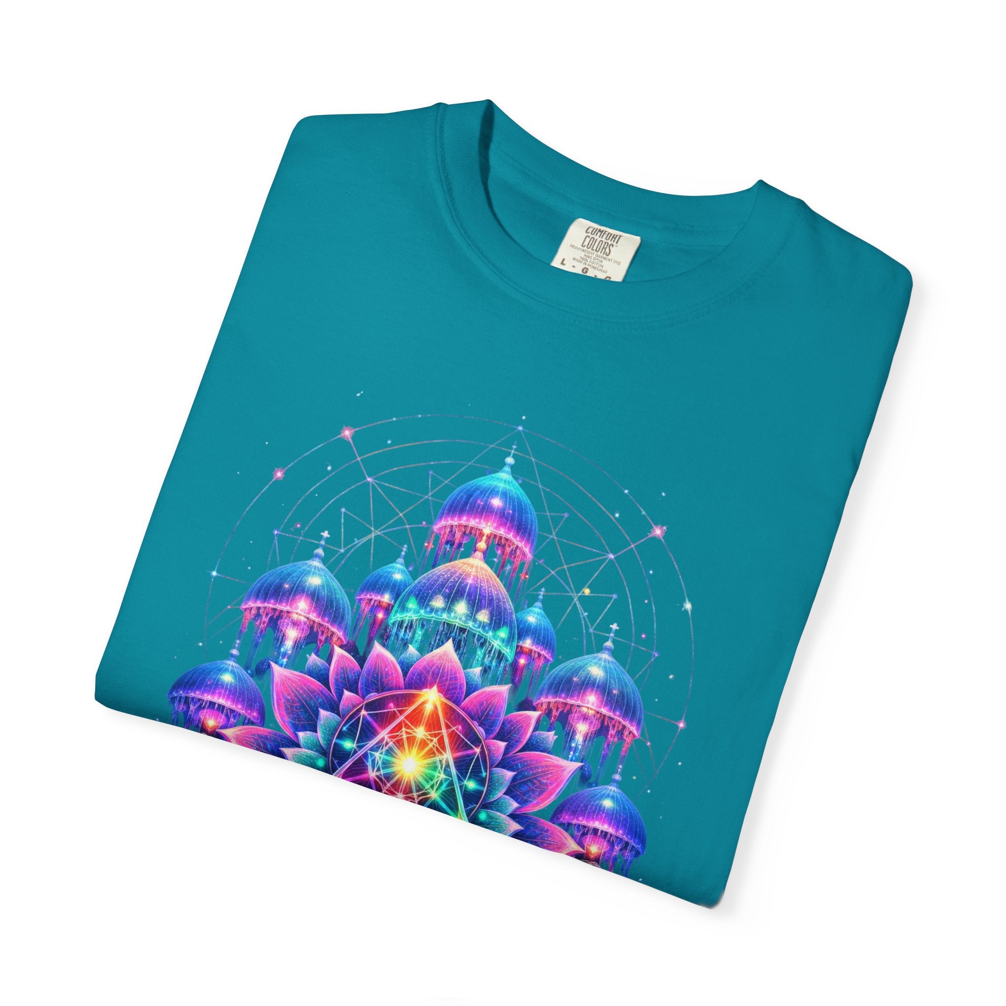Psychedelic Palace T-Shirt — Vibrant Mandala Art Tee
