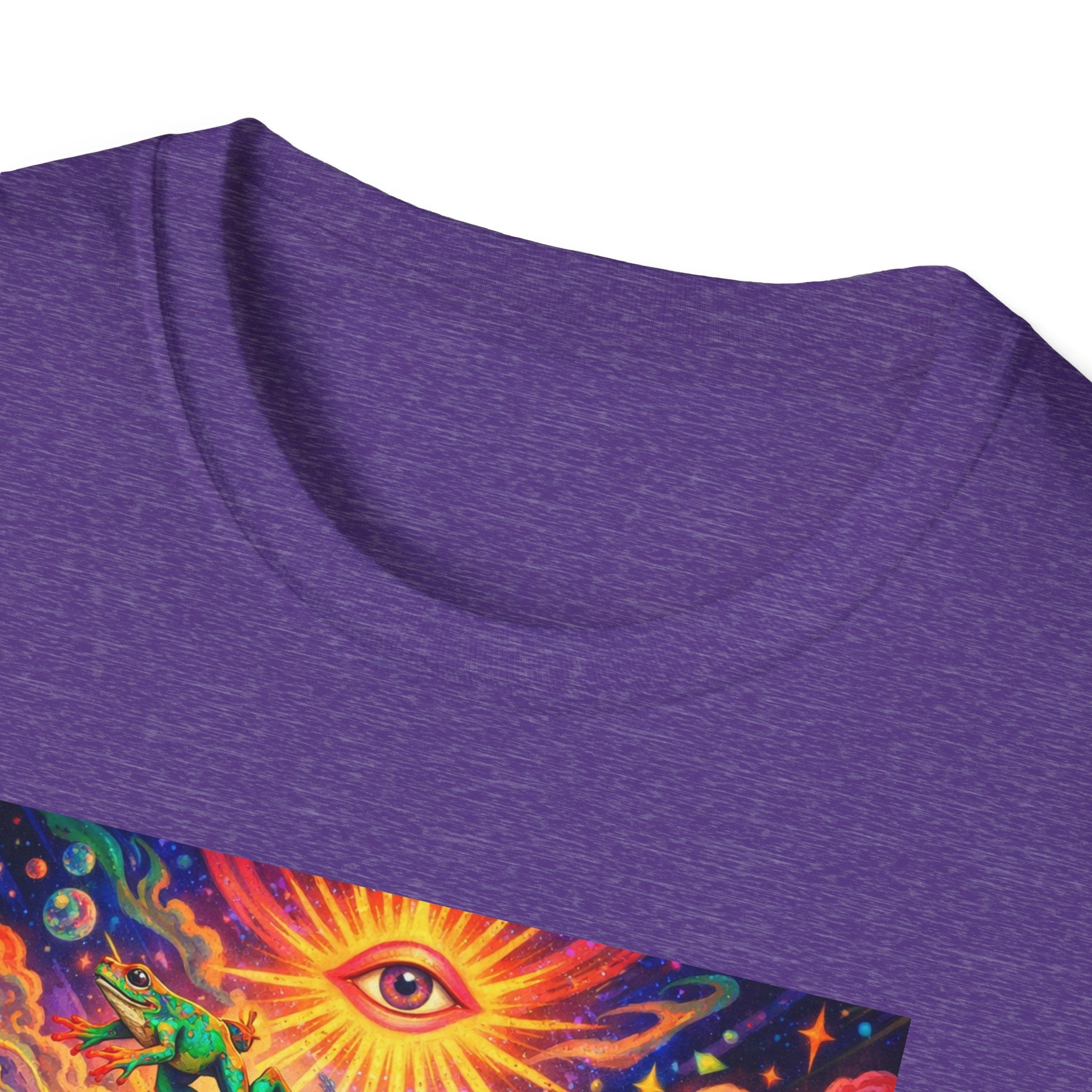 Psychedelic Brain Frog T-Shirt — Trippy Rainbow Mindscape Art