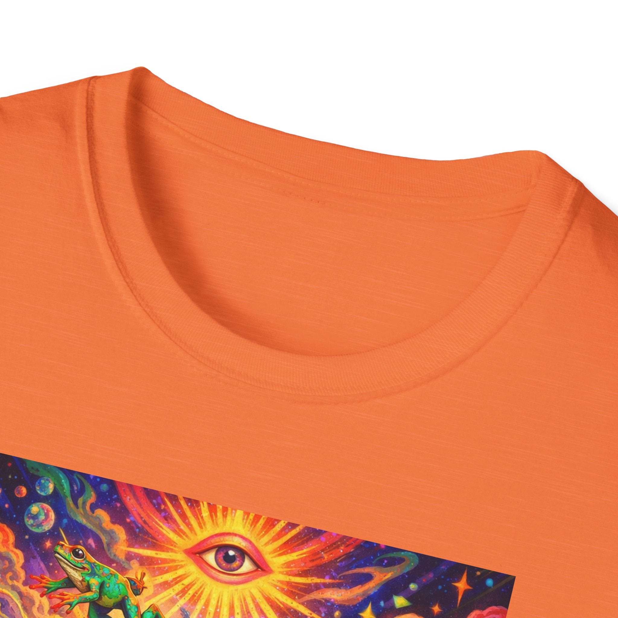 Psychedelic Brain Frog T-Shirt — Trippy Rainbow Mindscape Art