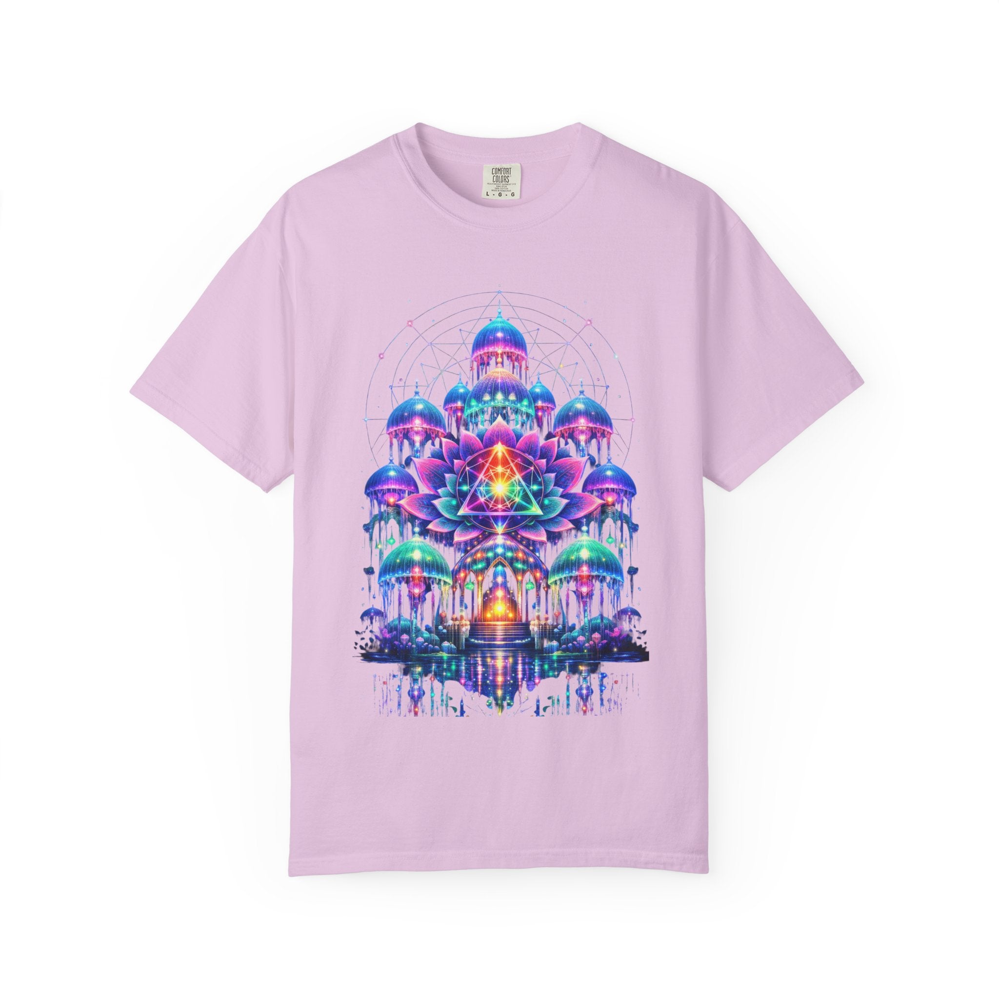 Psychedelic Palace T-Shirt — Vibrant Mandala Art Tee