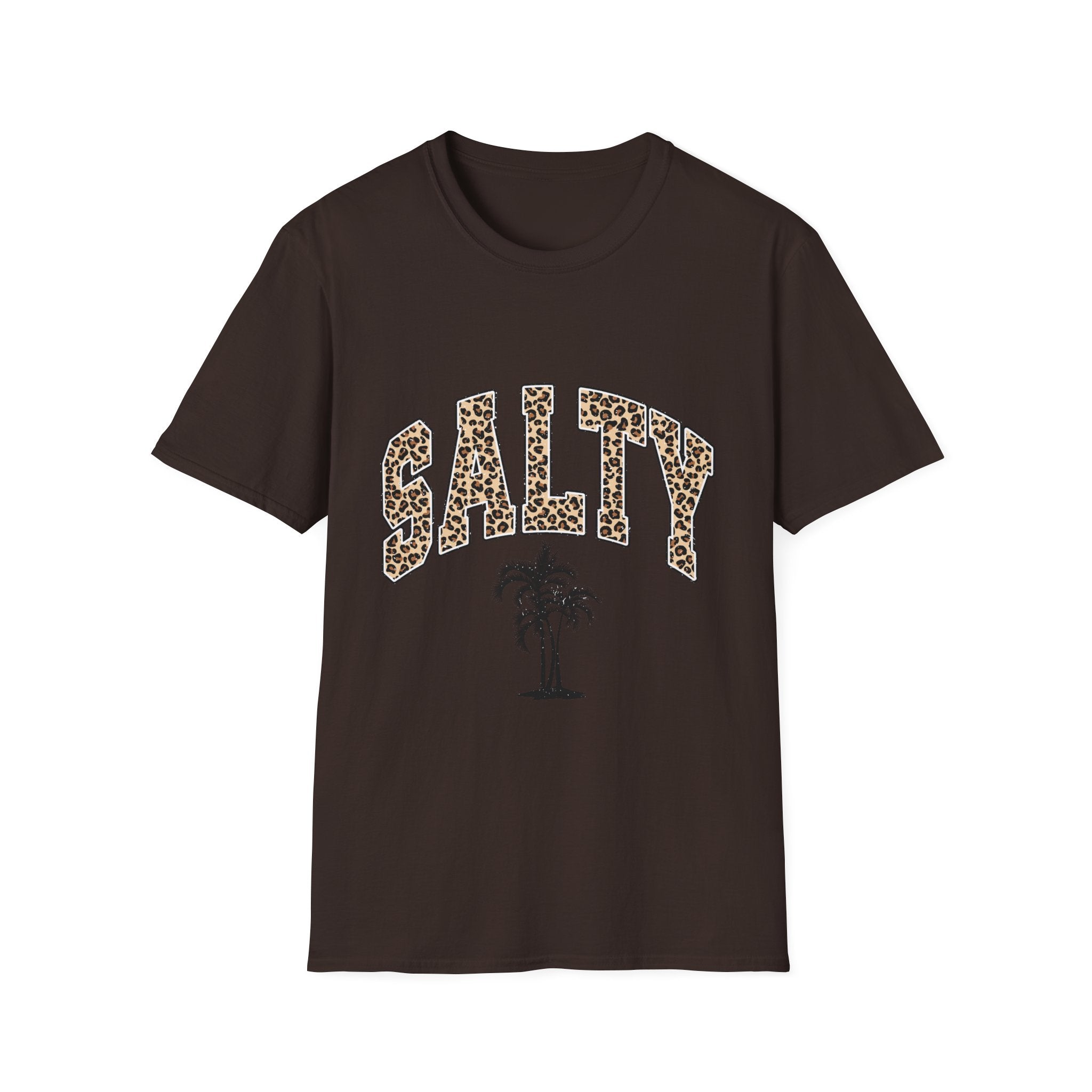 Salty and Sunkissed Leopard Tee — Summer Beach T-Shirt