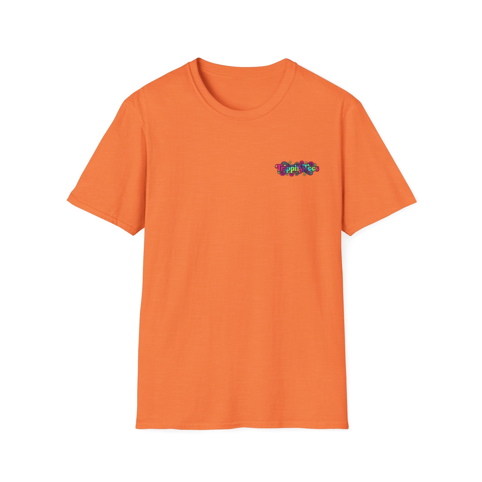 Tie Dye Cat Graphic T-Shirt — Colorful Mini Logo Tee