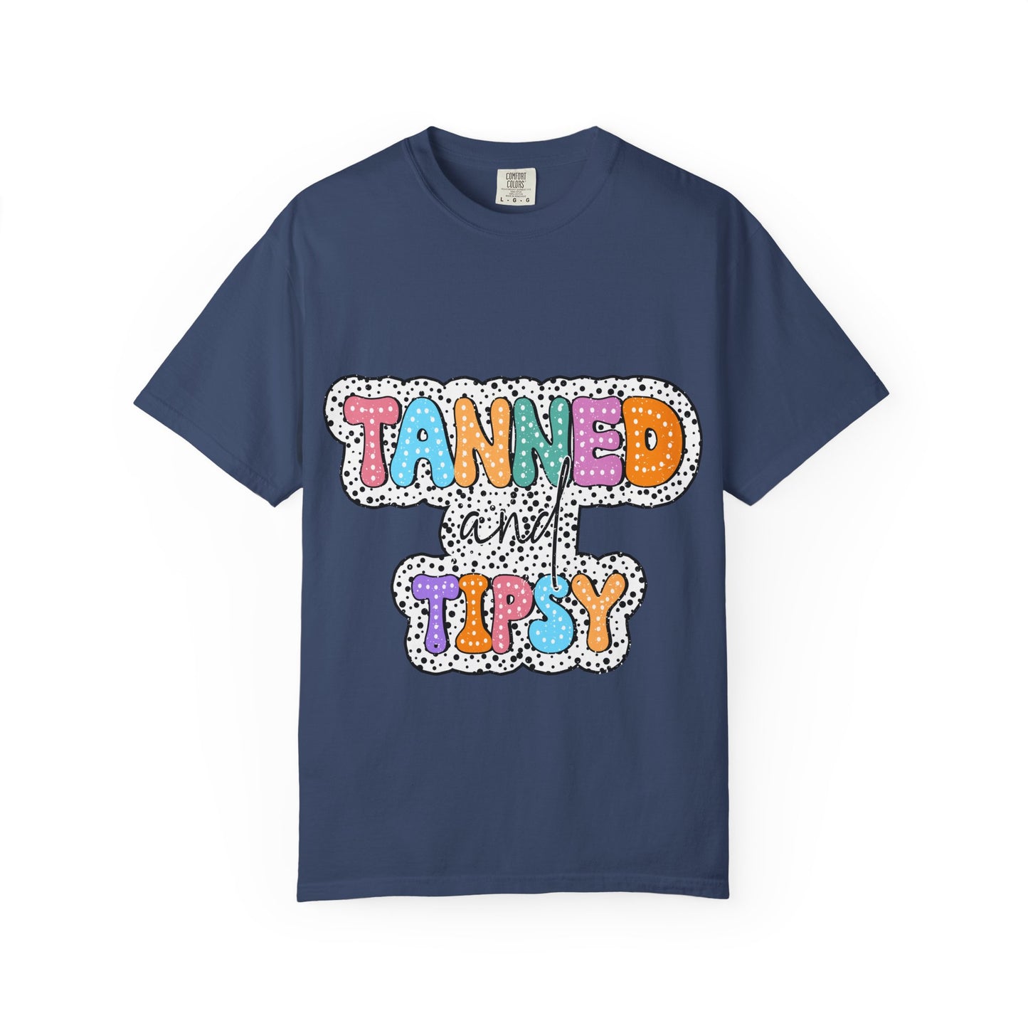 Tanned & Tipsy Mom T-Shirt — Summer Funny Tee