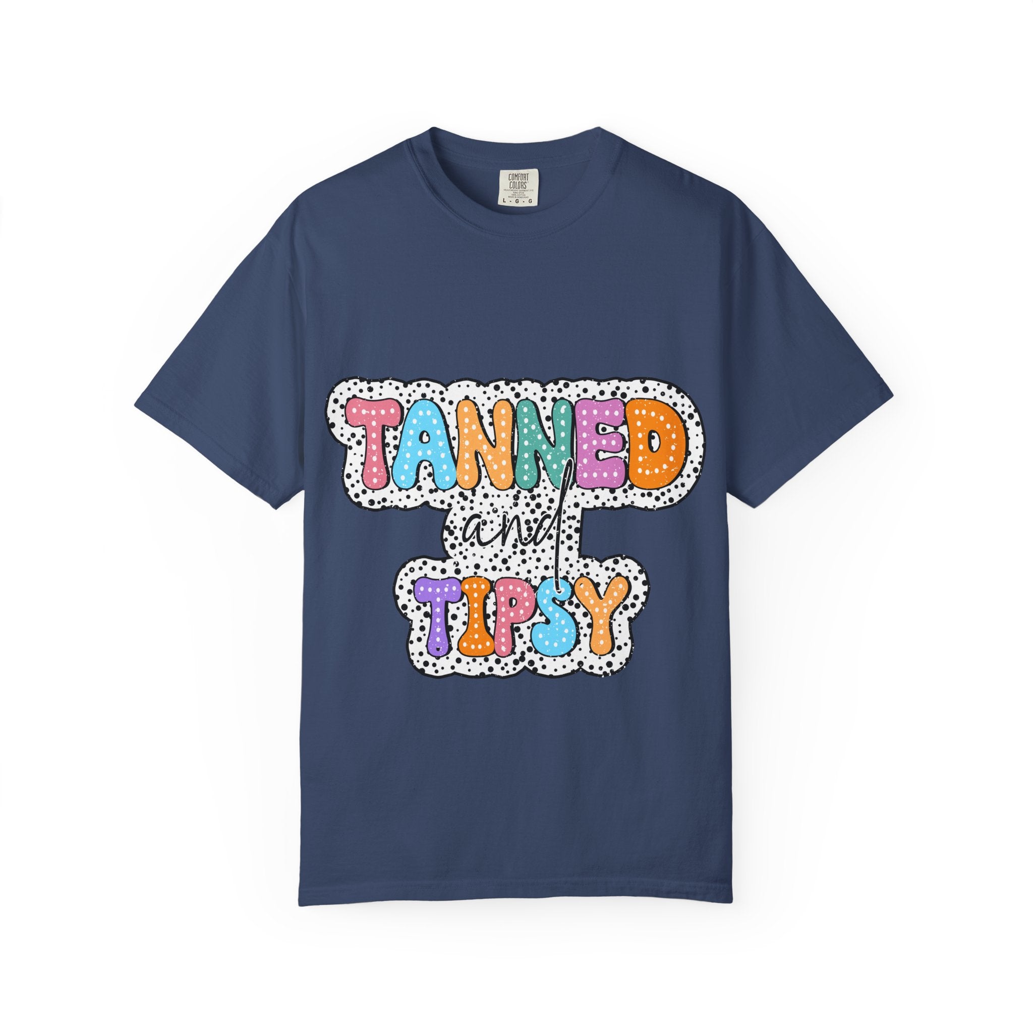 Tanned & Tipsy Mom T-Shirt — Summer Funny Tee