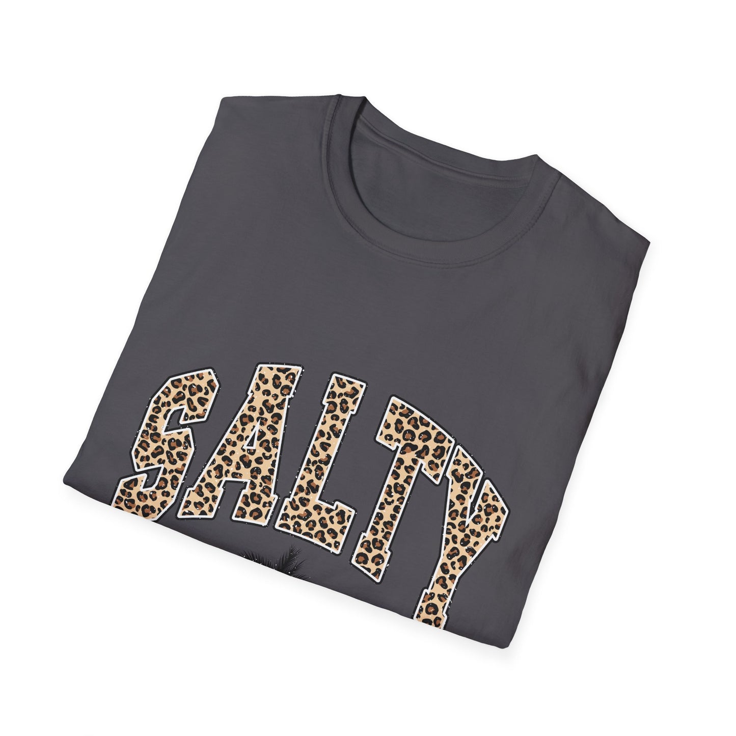 Salty and Sunkissed Leopard Tee — Summer Beach T-Shirt