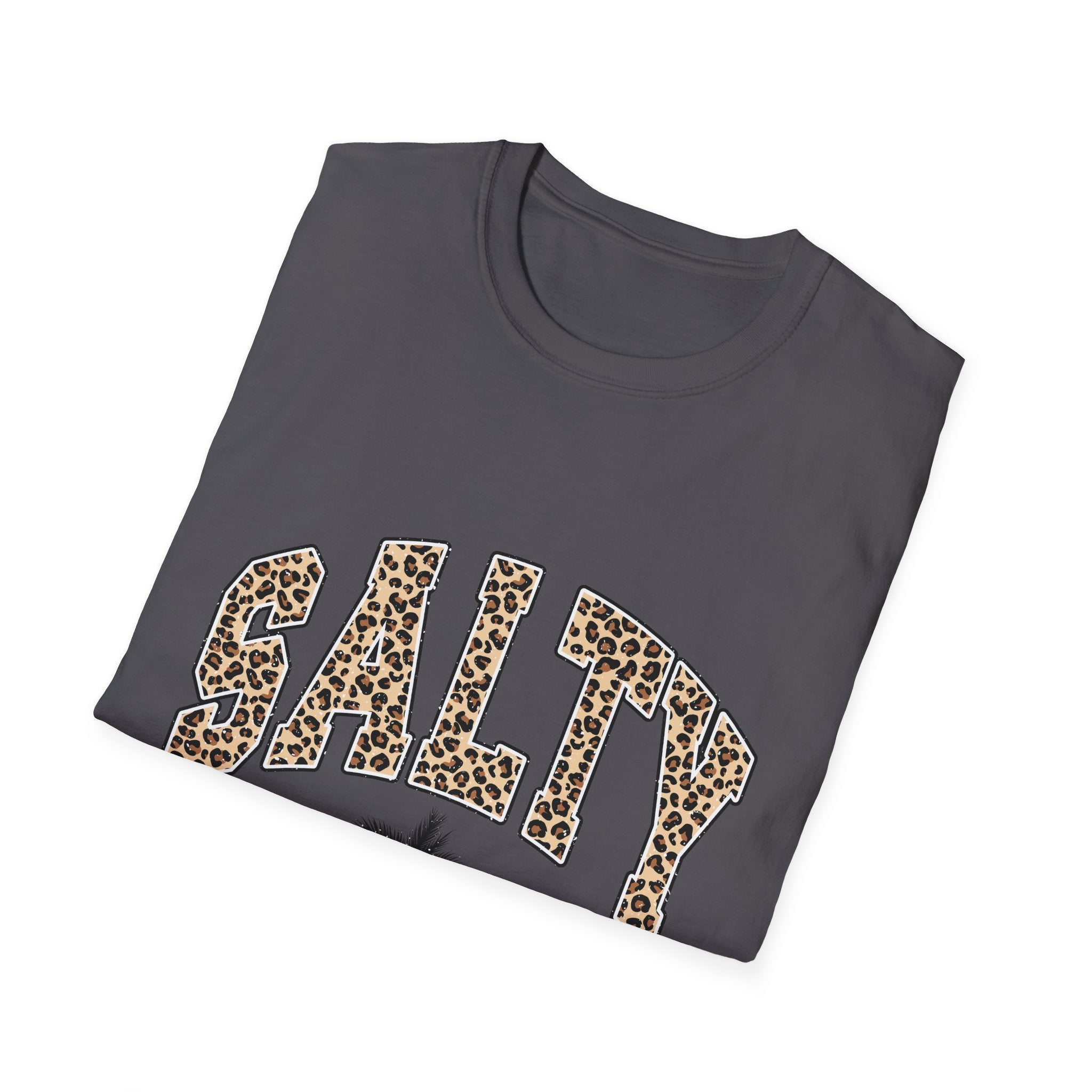 Salty and Sunkissed Leopard Tee — Summer Beach T-Shirt