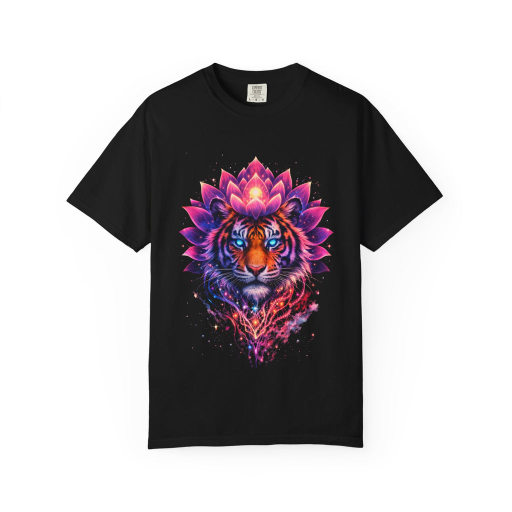 Tiger Lotus T-Shirt — Vibrant Mandala Tiger Graphic Tee