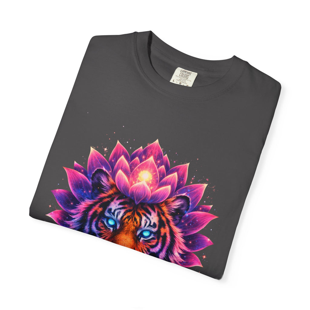 Tiger Lotus T-Shirt — Vibrant Mandala Tiger Graphic Tee