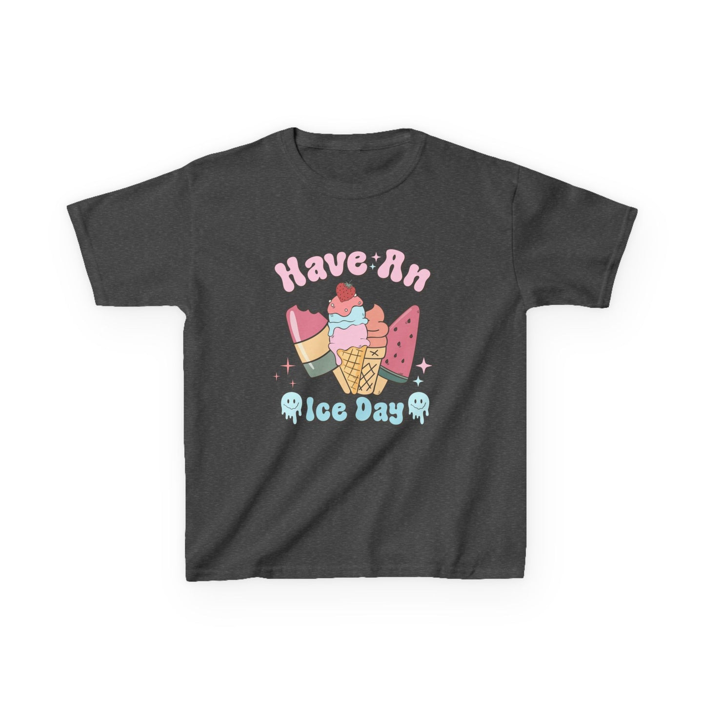 Kids Ice Cream Tee - "Have An Ice Day" Cute Summer Graphic Shirt