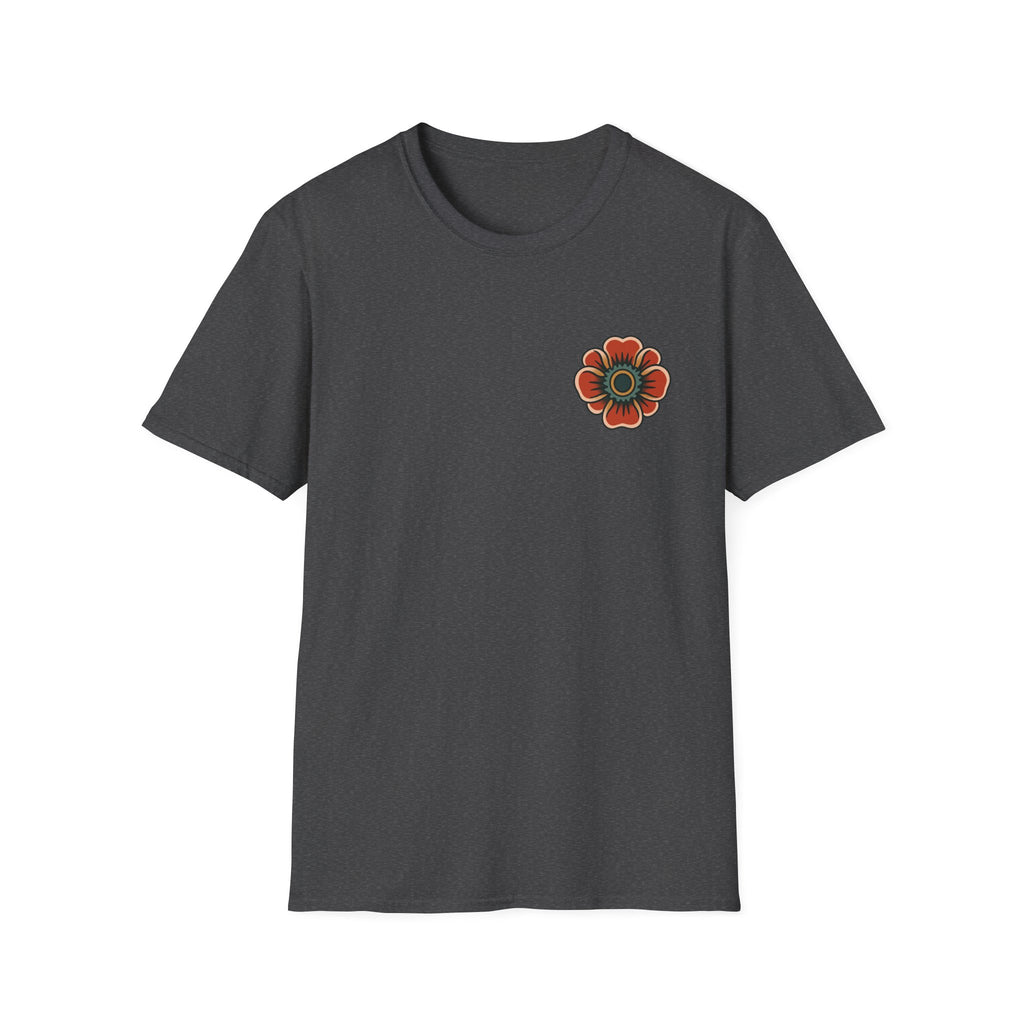 Vintage Snake & Floral Tattoo T-Shirt