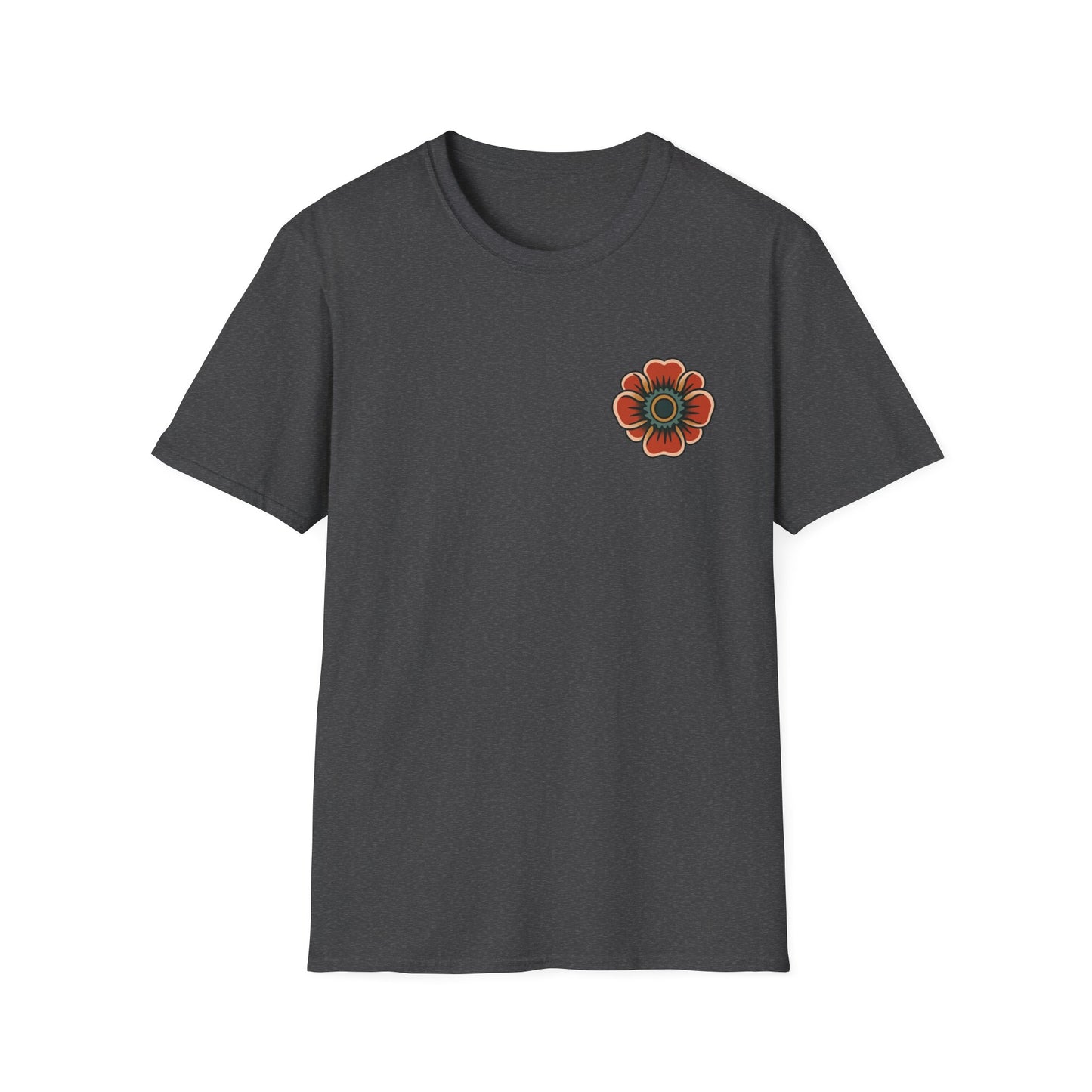 Vintage Snake & Floral Tattoo T-Shirt
