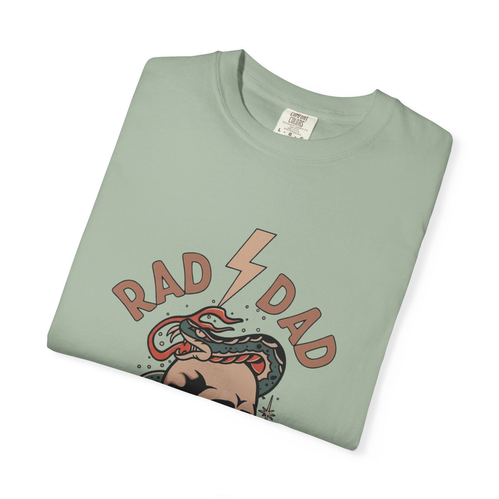 Rad Dad Society T-Shirt — Retro Skull & Snake Graphic Tee for Fathers
