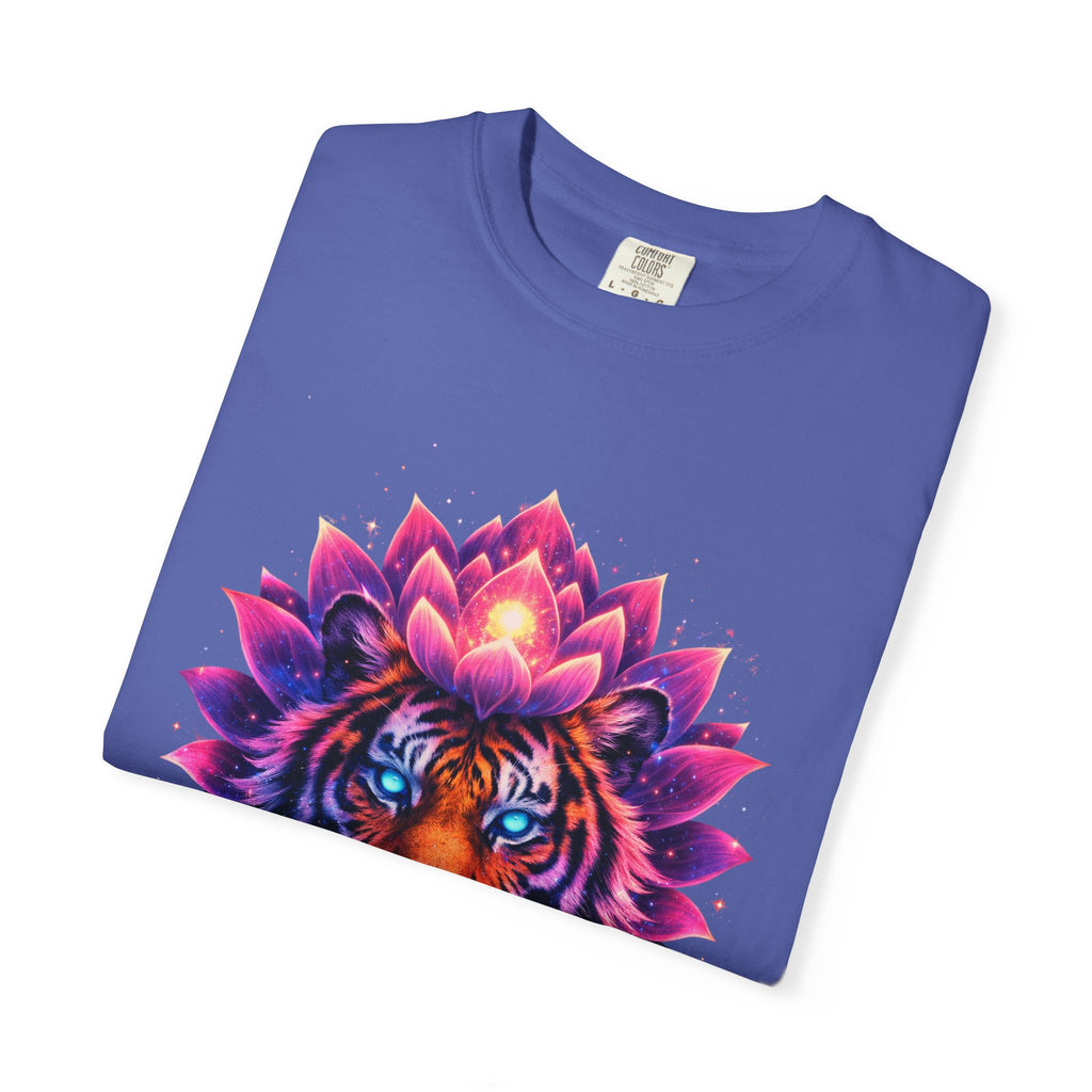 Tiger Lotus T-Shirt — Vibrant Mandala Tiger Graphic Tee